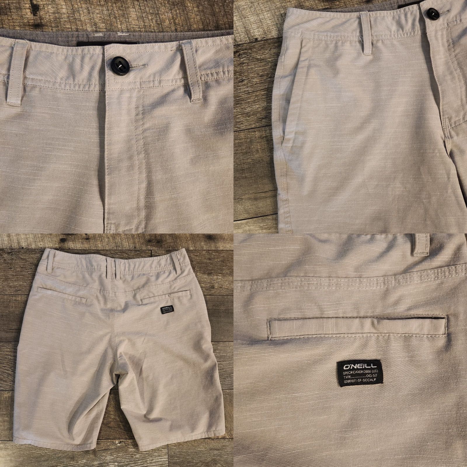 O'Neill VINTAGE? No. O’Neill Chino Shorts Mens 30 Lot Of 2 Navy Blue Beige Quick Dry Stretch Casual Size US 30 / EU 46 - 9 Thumbnail