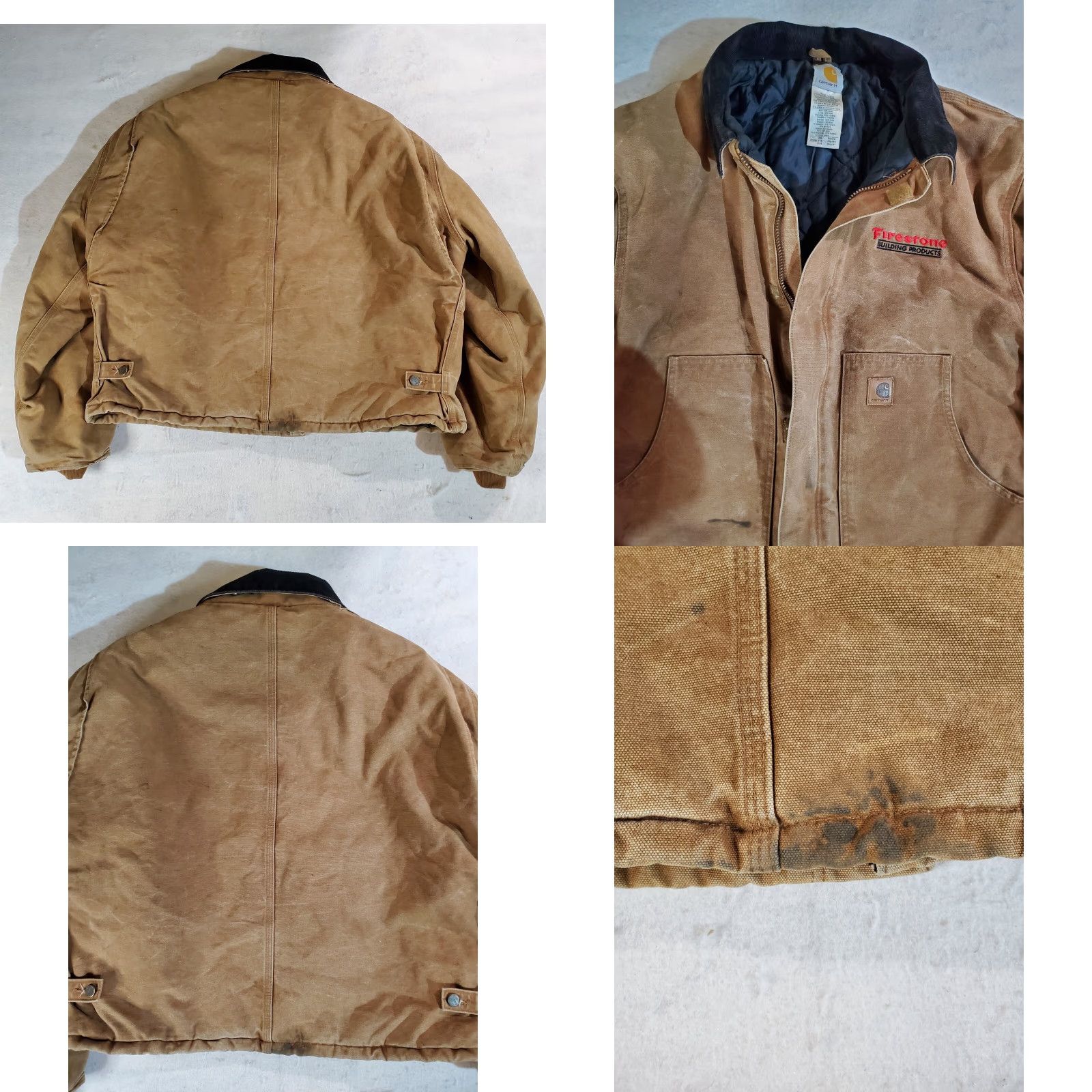 Carhartt VINTAGE Carhartt Signature Duck Canvas Quilted Lining Work Jacket J22-BRN 2XL Brown Mens Regular Jacket Size US XXL / EU 58 / 5 - 8 Thumbnail