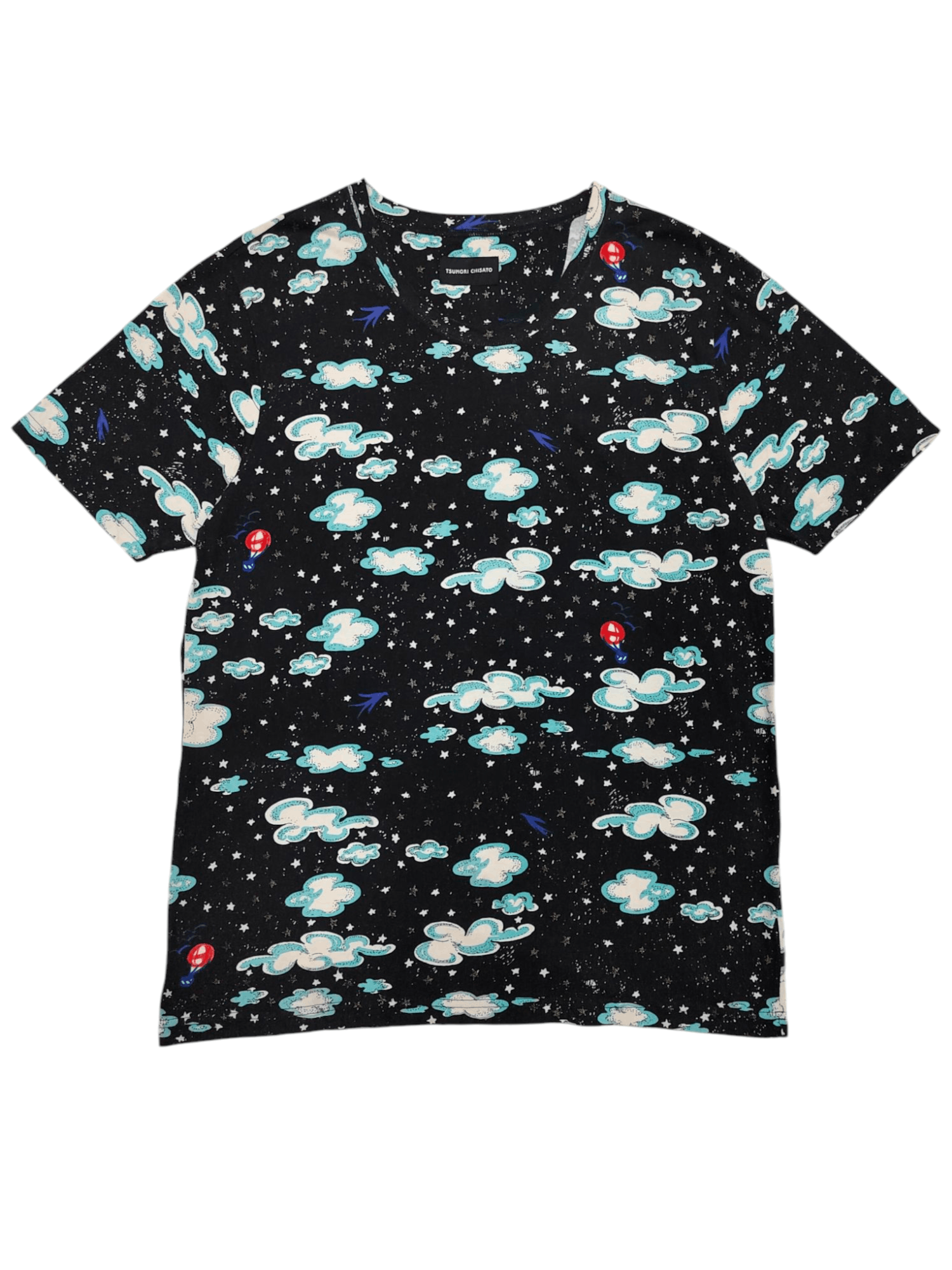 Tsumori Chisato 🇯🇵 Tsumori Chisato 🇯🇵 All Over Print Cloud Art Tshirt Size L / US 10 / IT 46 - 1 Thumbnail