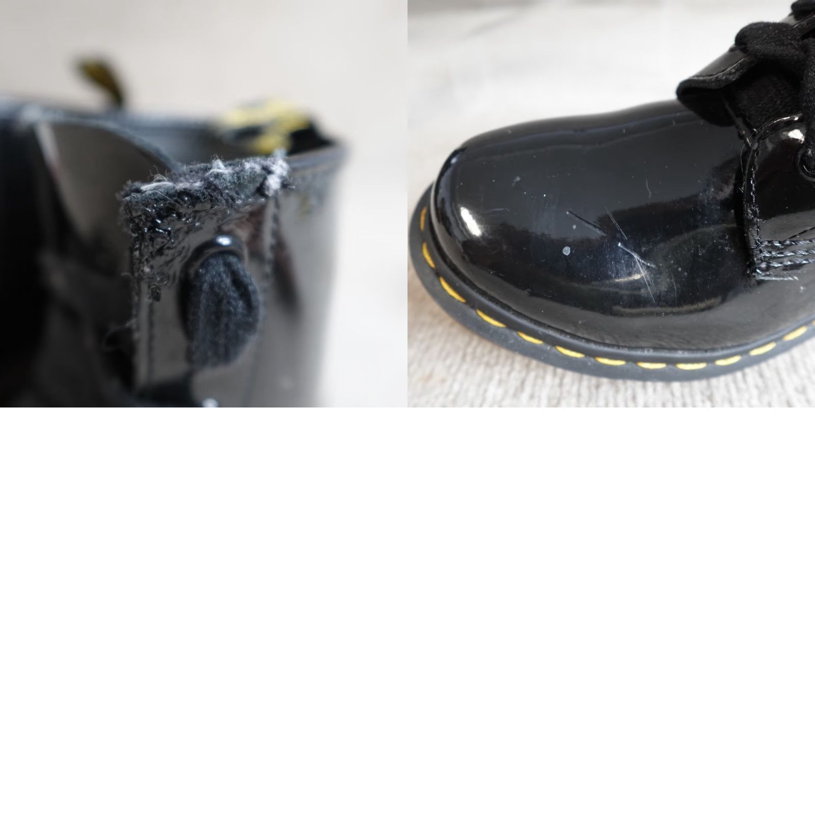 Dr. Martens Dr. Martens Boots Womens 8 Black Solid Patent Leather 8 Eye 1460 Size US 8 / IT 38 - 8 Thumbnail