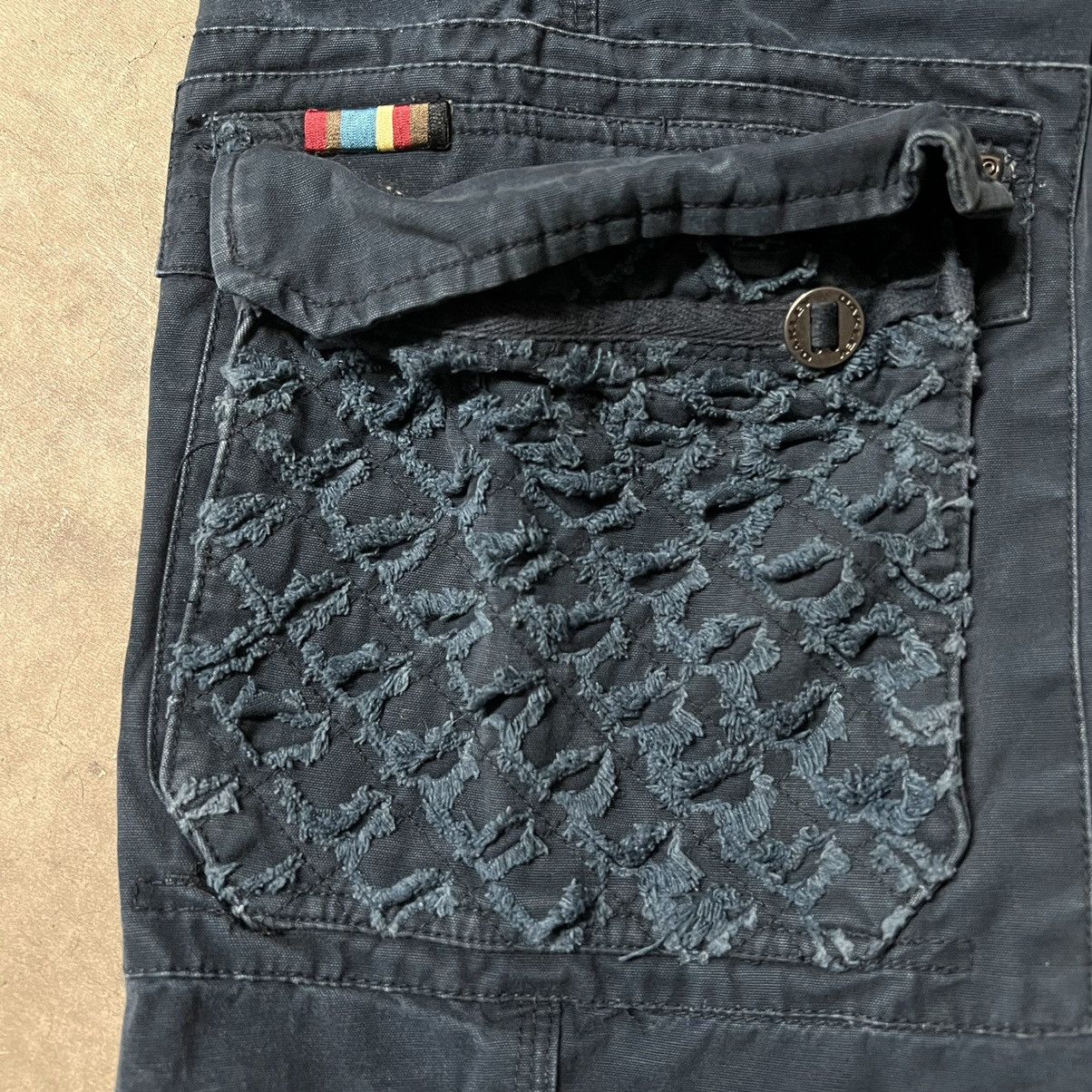 Oakley × Vintage Vintage Y2K Oakley Navy Tactical Cargo Shorts Size US 34 / EU 50 - 4 Thumbnail