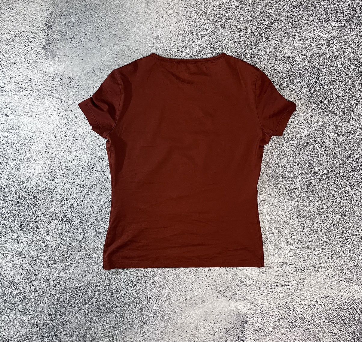 Loro Piana Loro Piana 2 Women T- Shirt Burnt Orange Cotton Knit Size 40 Size S / US 4 / IT 40 - 12 Thumbnail