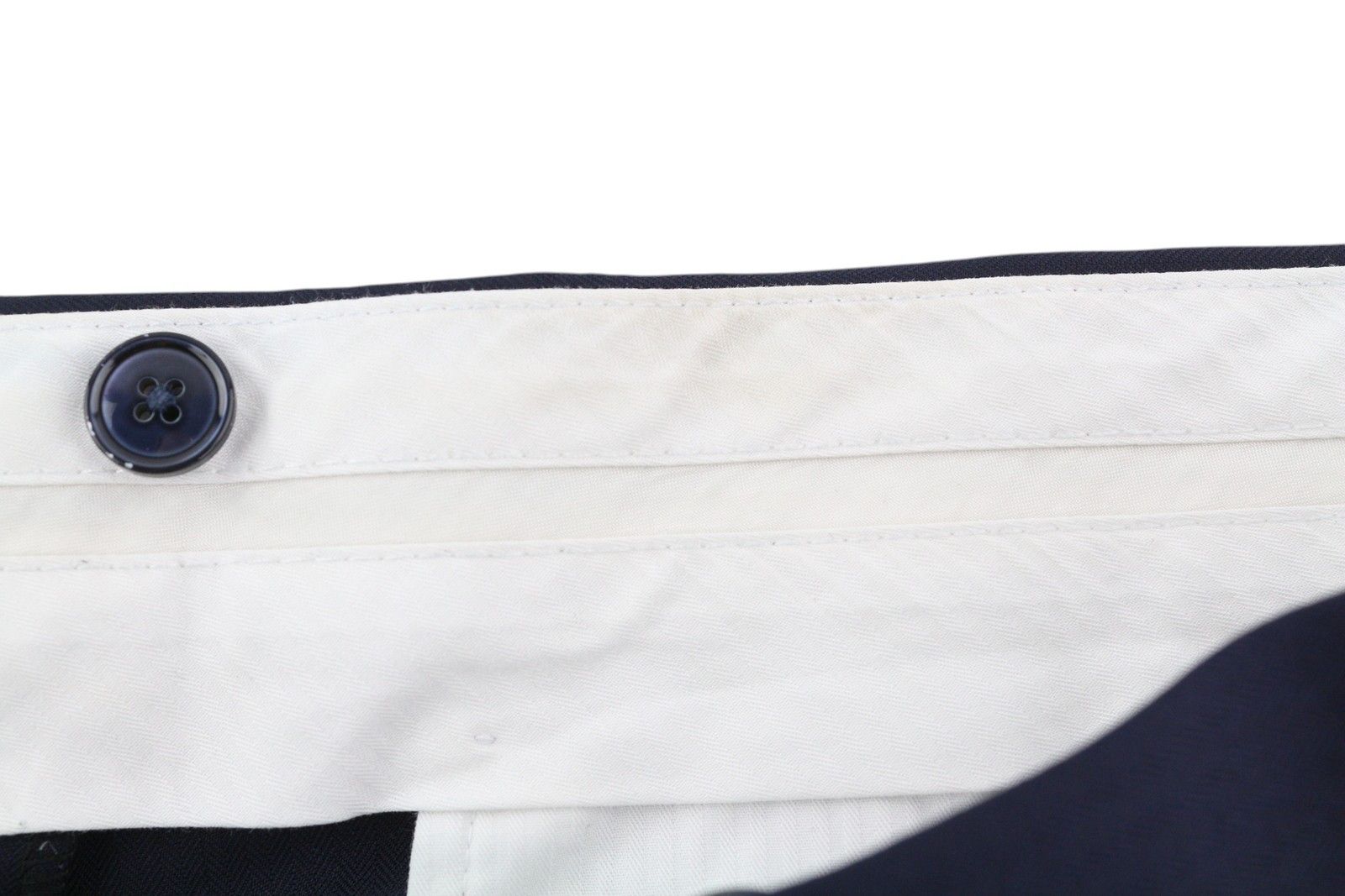 Suitsupply BRESCIA UK48S Dark Blue Wool Slim Zip Trousers 84342 Size 48S - 8 Thumbnail