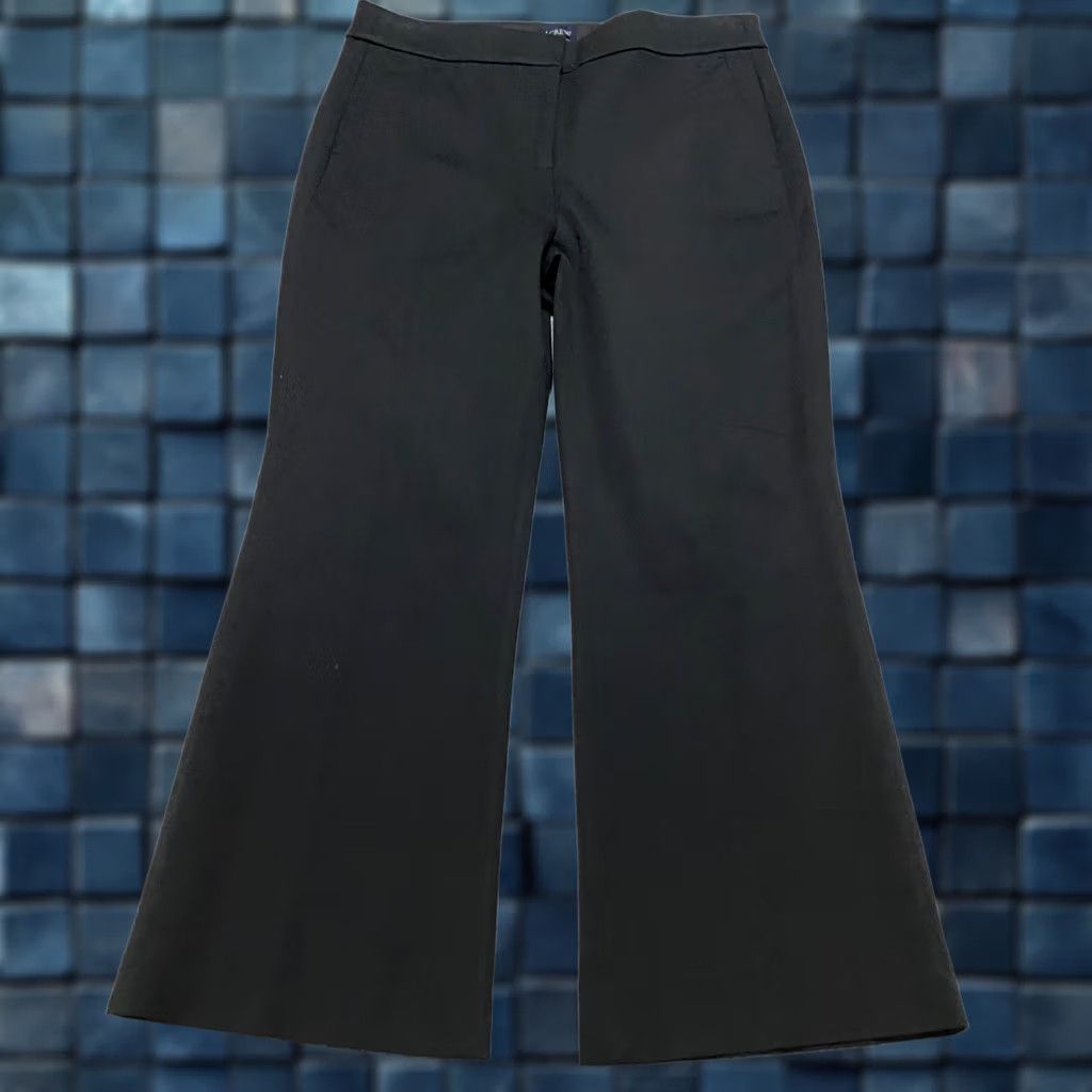J.Crew J. Crew Womens Dress Pants sz 10 Black Business Dress Pants High Rise Bootcut Trousers Women Regular XS-40s? Size 30" / US 8 / IT 44 - 1 Thumbnail