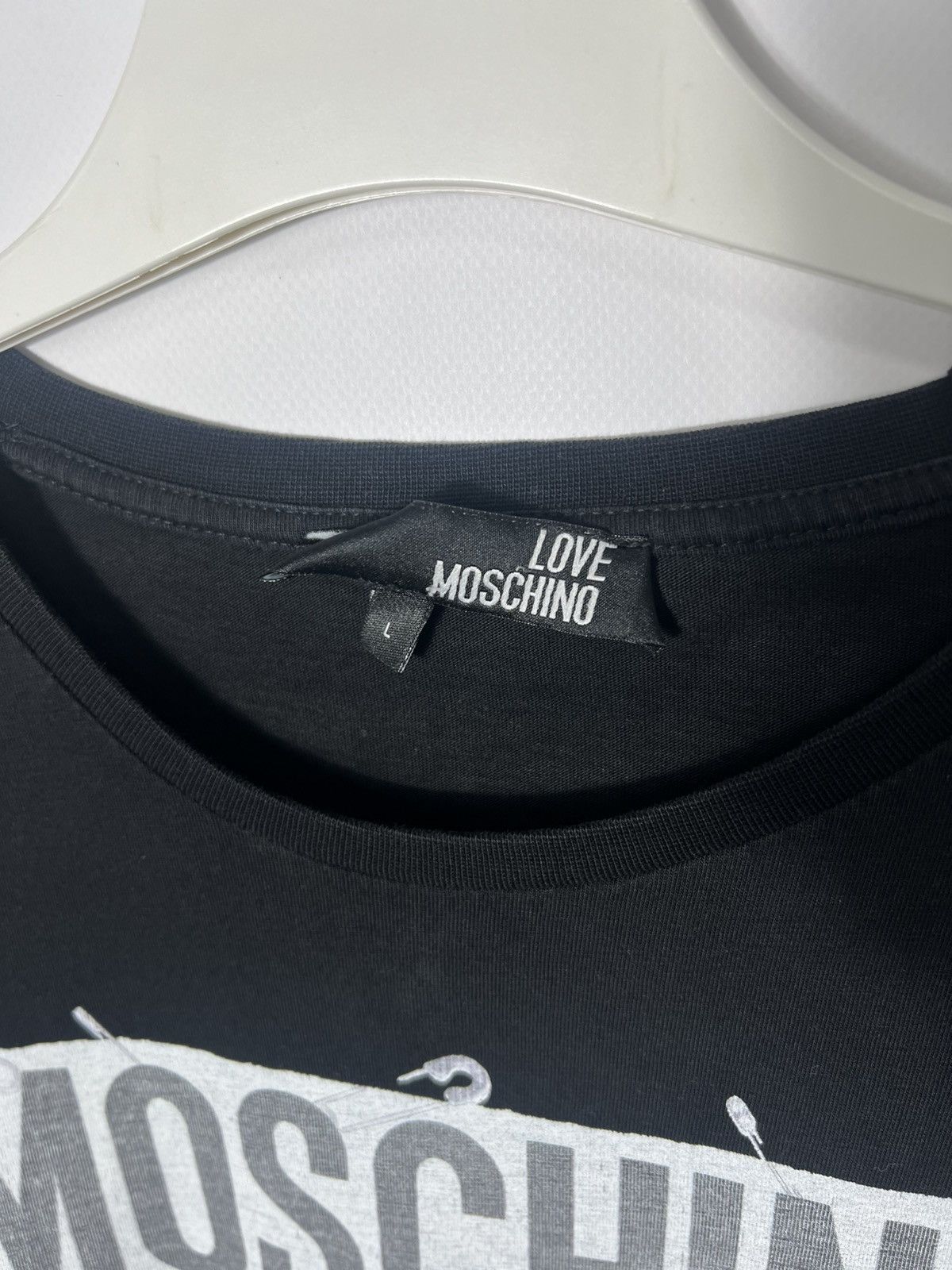 Love Moschino Vintage luxury Love Moschino Teddy Bear Designer T-shirt Size L / US 10 / IT 46 - 3 Thumbnail