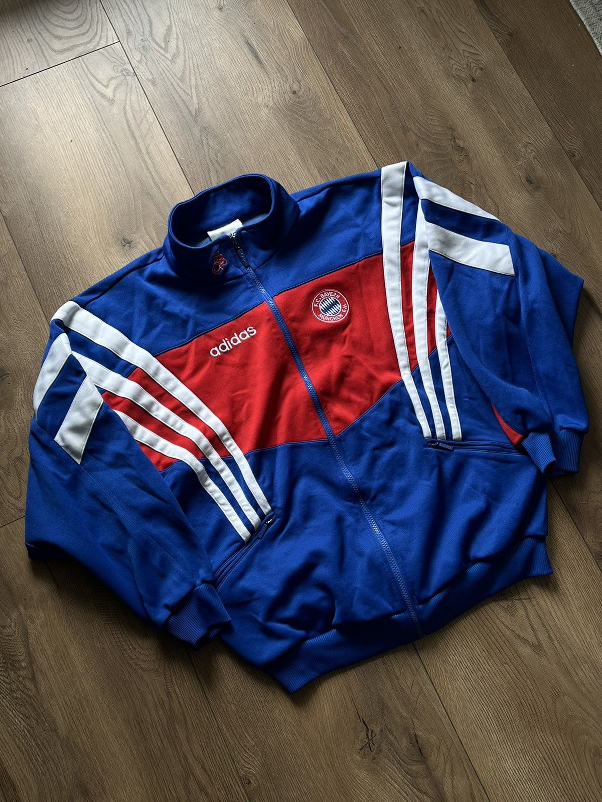 Adidas × Vintage 1994 Bayern Munich adidas Track Jacket Size US L / EU 52-54 / 3 - 1 Thumbnail