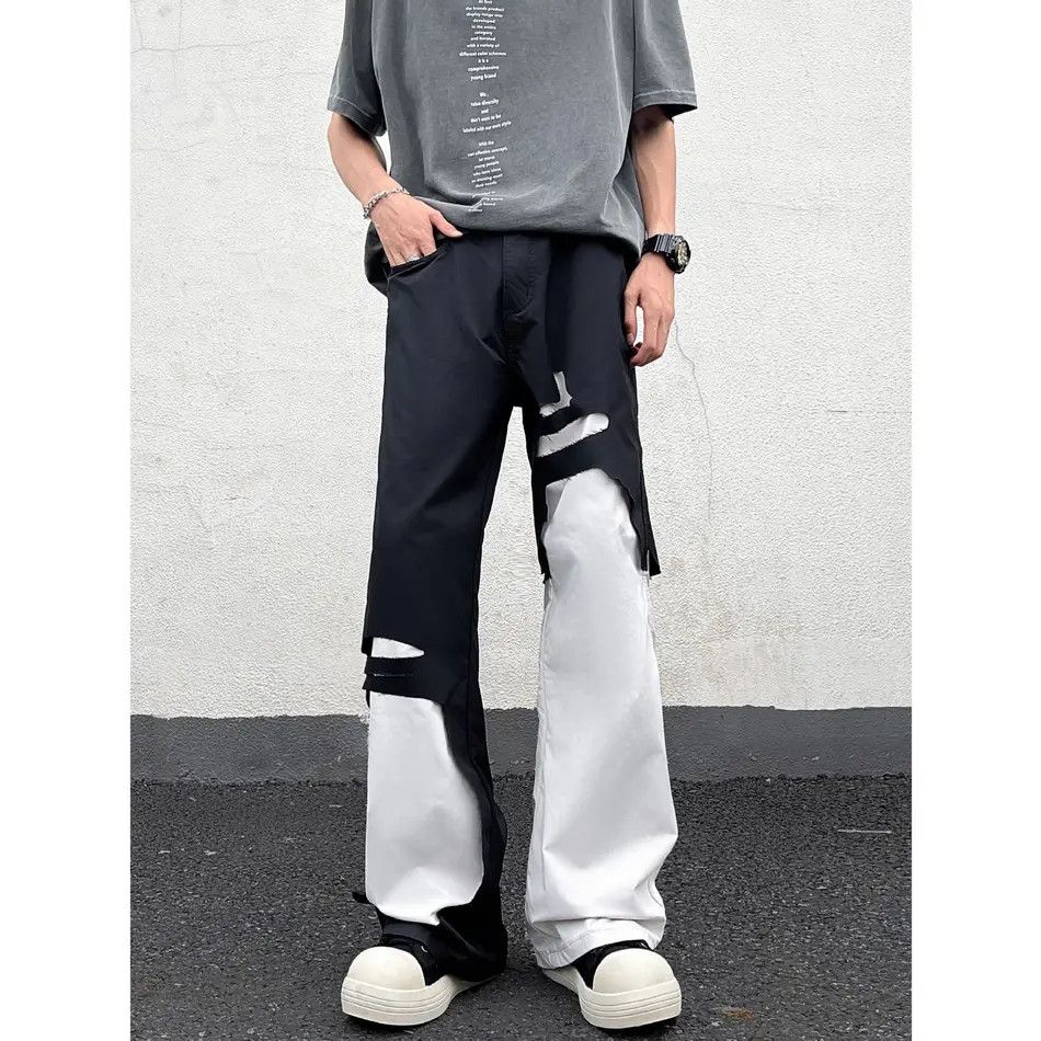 Japanese Brand × Jean Retro hip-hop straight leg micro flared jeans Size US 30 / EU 46 - 5 Thumbnail
