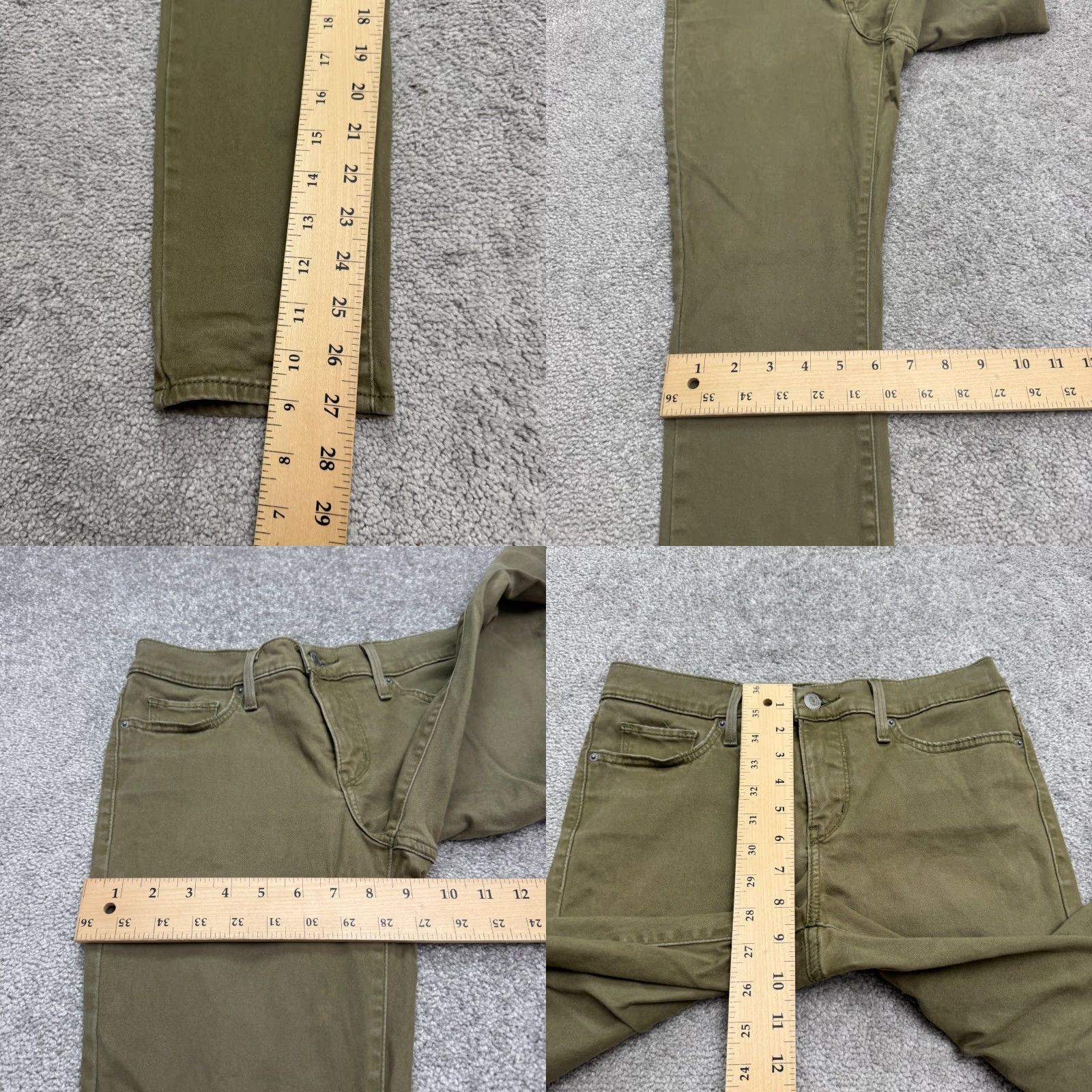 Levi's Levi's 311 Shaping Skinny Denim Jeans Womens 26 Green Mid Rise Stretch Casual Size 28" / US 6 / IT 42 - 10 Thumbnail