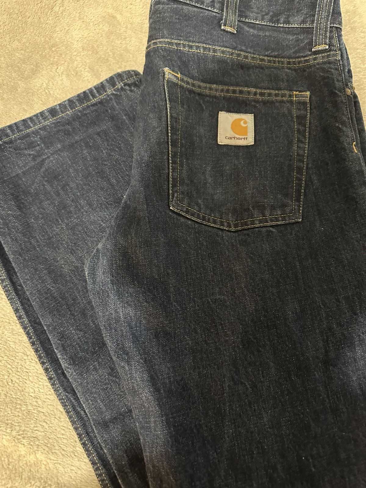 Carhartt Carhartt Navy Denim Jeans Size US 34 / EU 50 - 2 Thumbnail
