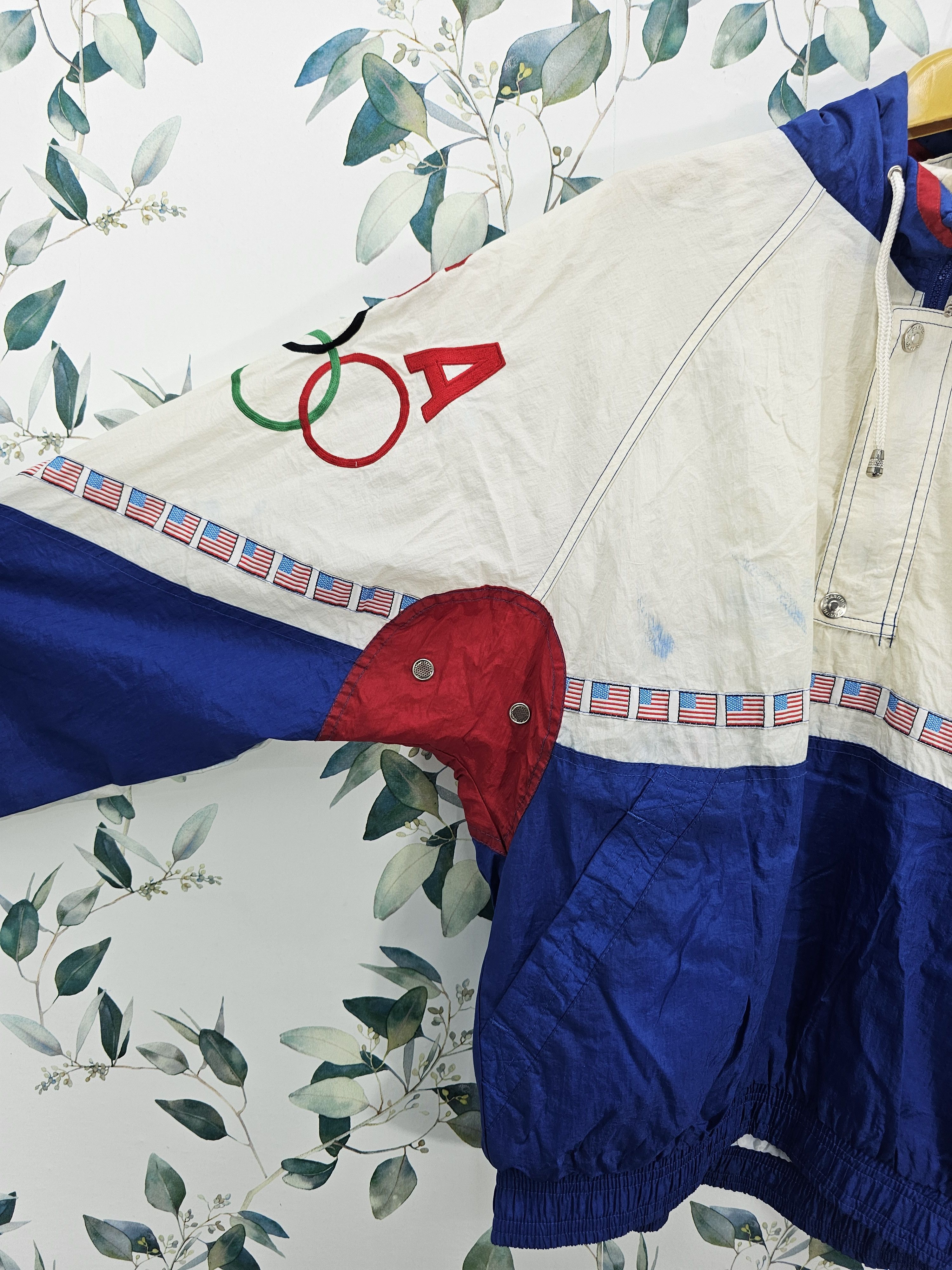 USA Olympics Vintage OLYMPIC Team USA Starter Pullover Jacket J0104 Size US M / EU 48-50 / 2 - 7 Thumbnail