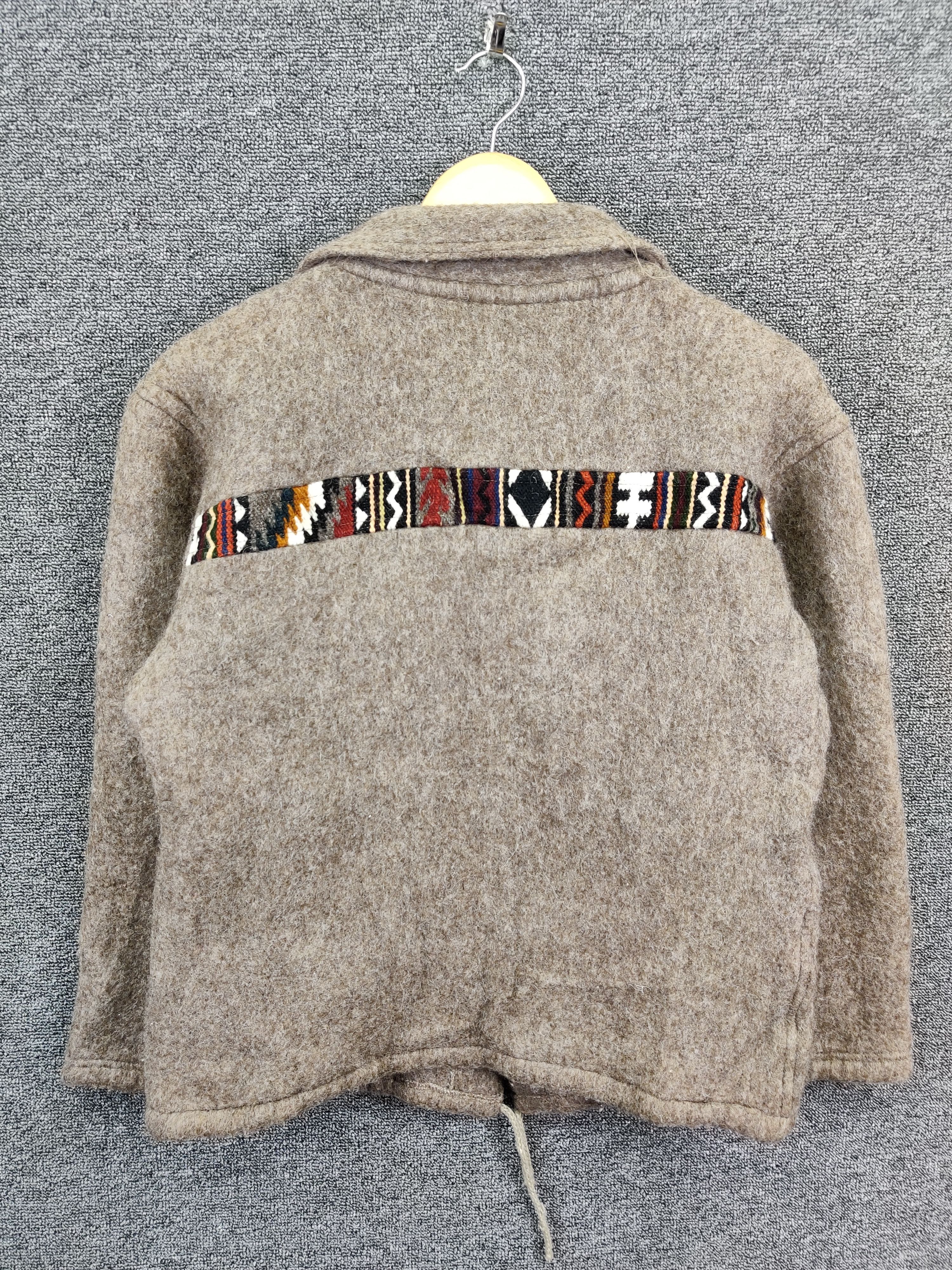 Japanese Brand Vintage Navajo Shiquiry Wool Mohair Zipper Jacket Size US M / EU 48-50 / 2 - 6 Thumbnail