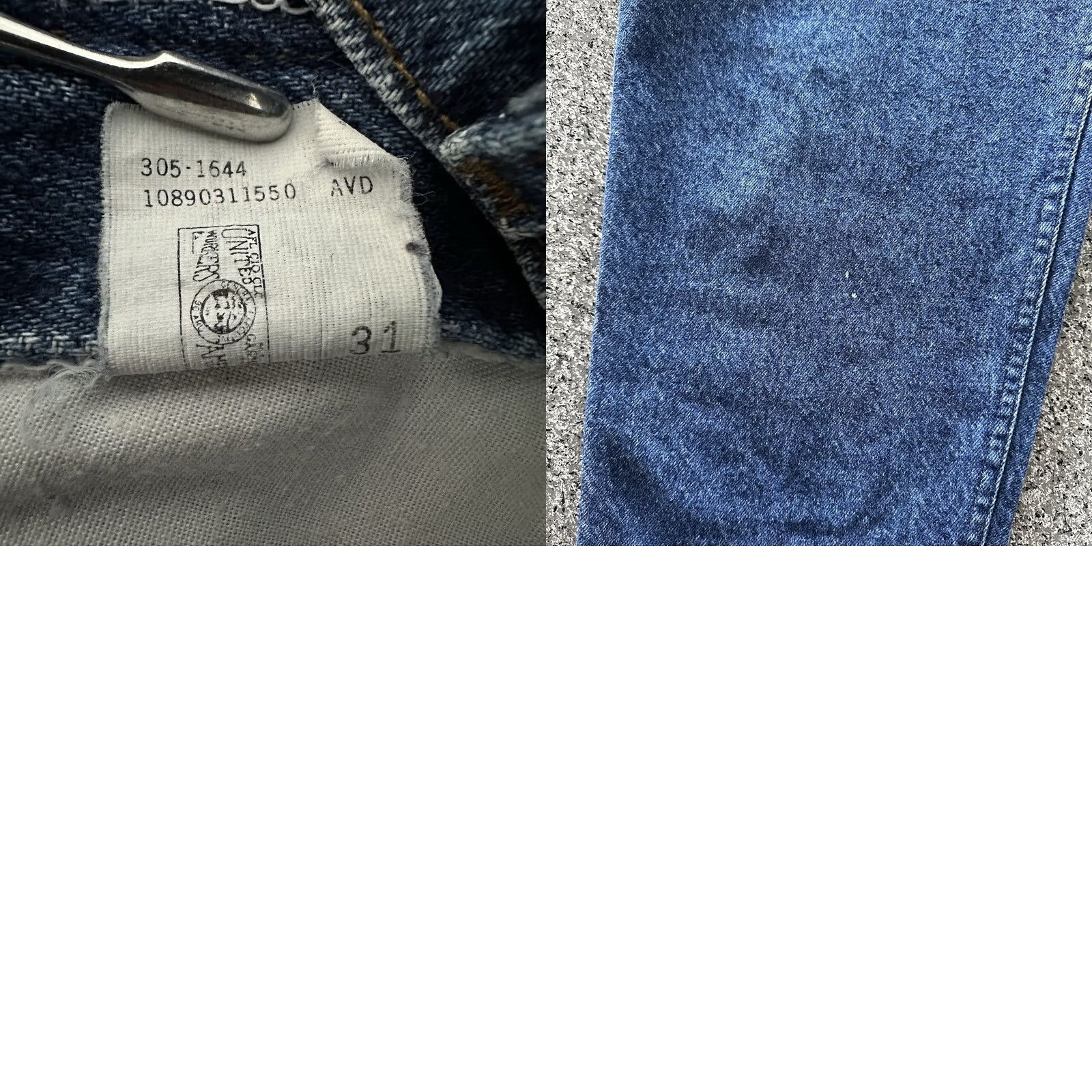 Lee VINTAGE Lee Jeans Womens 18P 31x28 Pleated High Rise Ms Riders Union Stamp USA Shirt Adult 18P Blue Denim 5-Pocket USA 90s Size 24" / US 00 / IT 34 - 8 Thumbnail