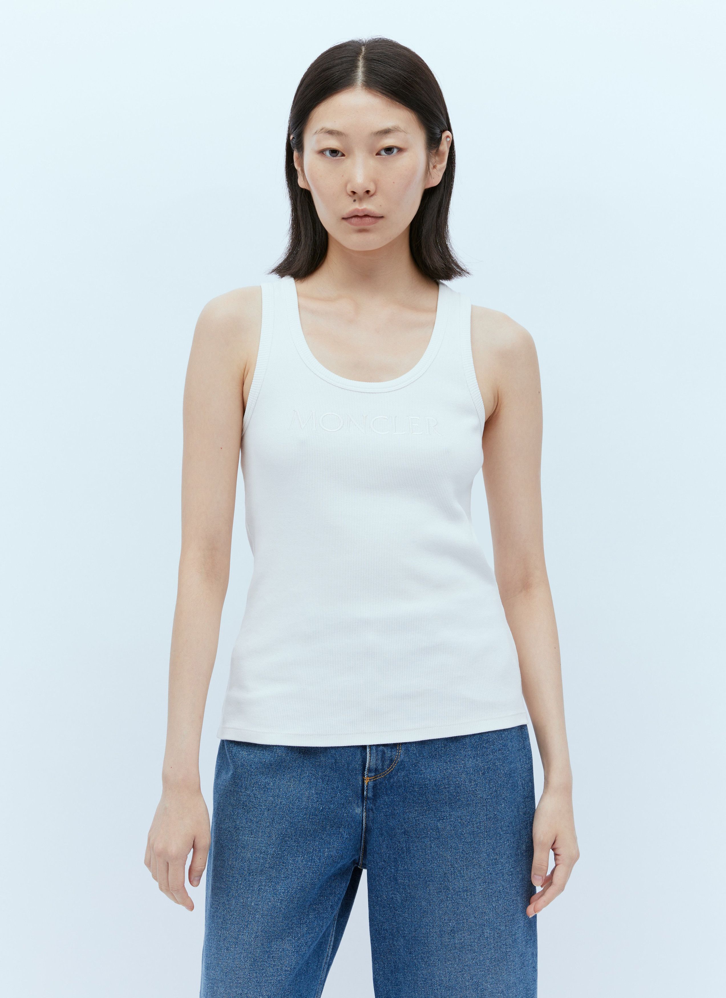 Moncler Logo Embroidery Tank Top Size M / US 6-8 / IT 42-44 - 1 Thumbnail