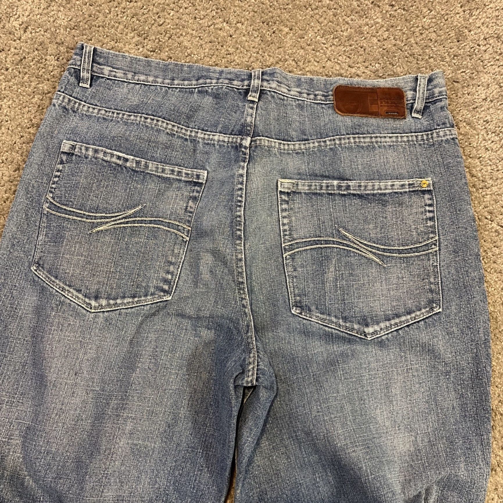 Phat Farm VINTAGE Phat Farm Baggy Wide-Leg Jeans 40x31 Men Blue 90s Y2K Grunge Skater Wide-Leg Cyber 90s Mens Size US 40 / EU 56 - 7 Thumbnail