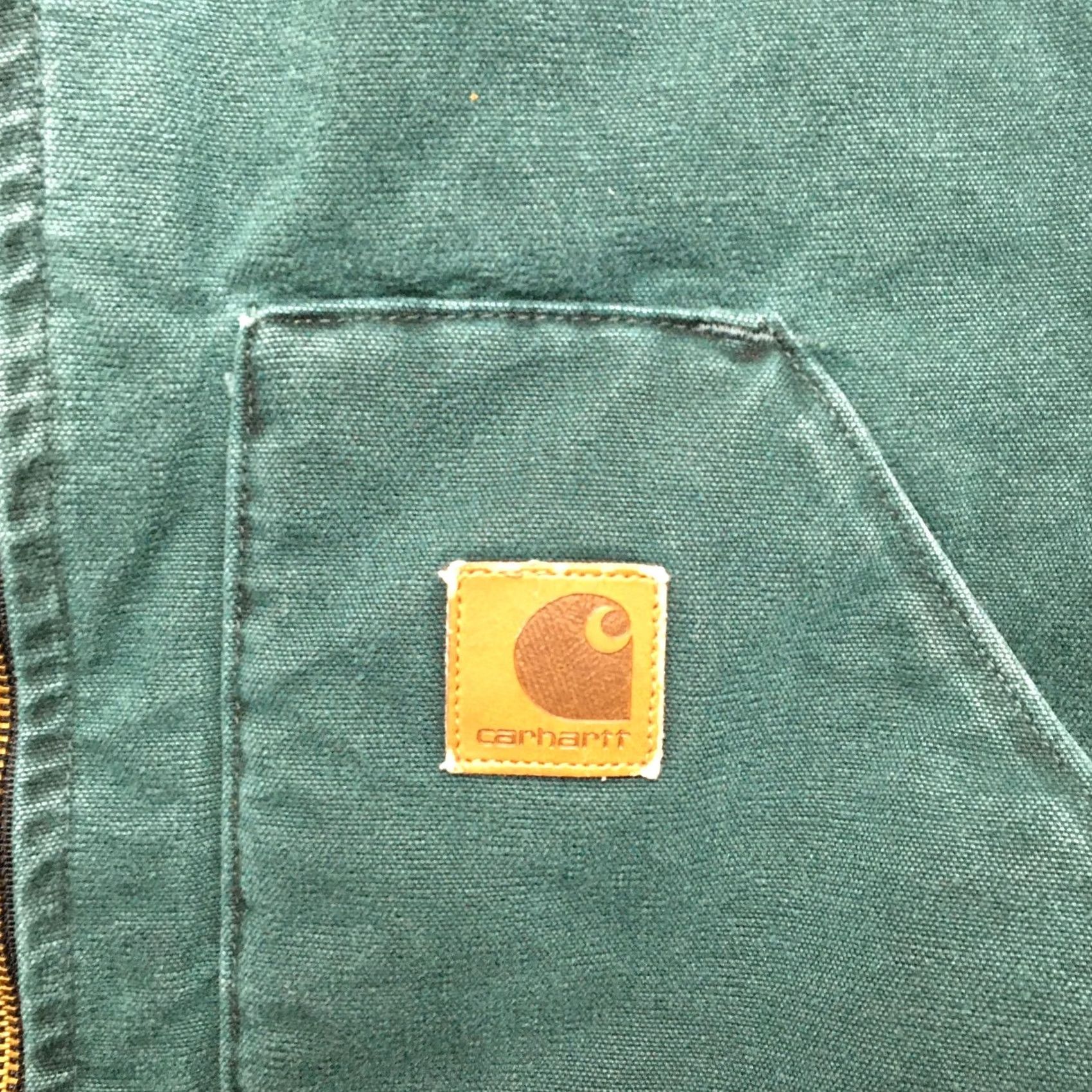 Carhartt VINTAGE Carhartt Vest Mens XL Green Canvas Quilted Insulated Workwear Lined Size US XL / EU 56 / 4 - 2 Thumbnail
