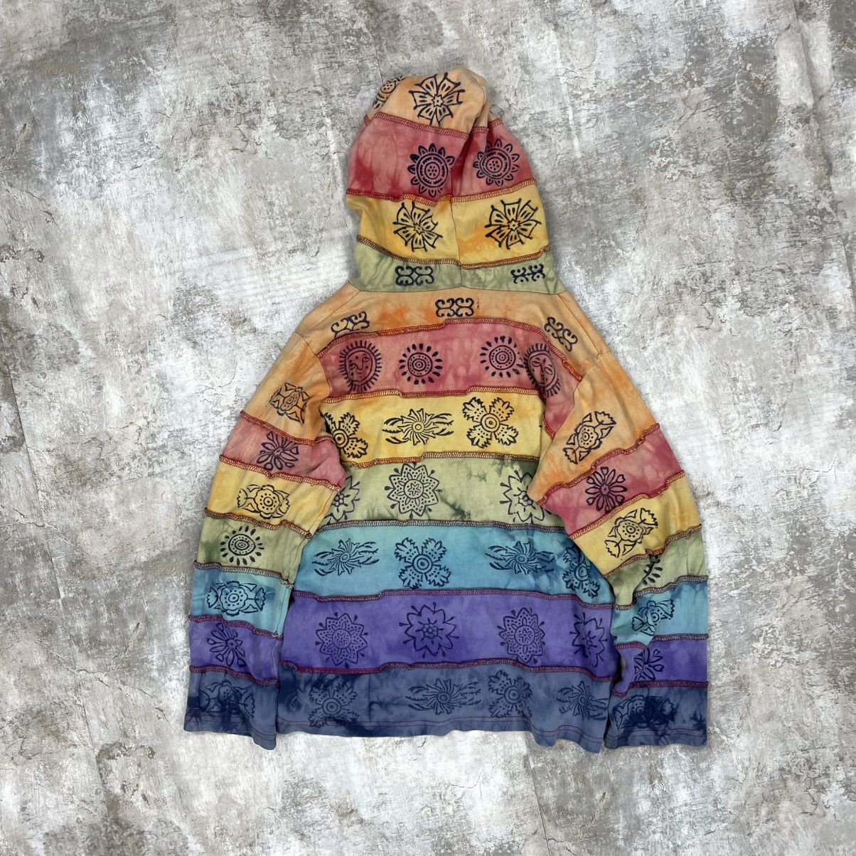 Japanese Brand × Vintage VINTAGE NEPAL HIPPY PATCHWORK ZIP HOODIE JACKET Y2K Size US XS / EU 42 / 0 - 4 Thumbnail