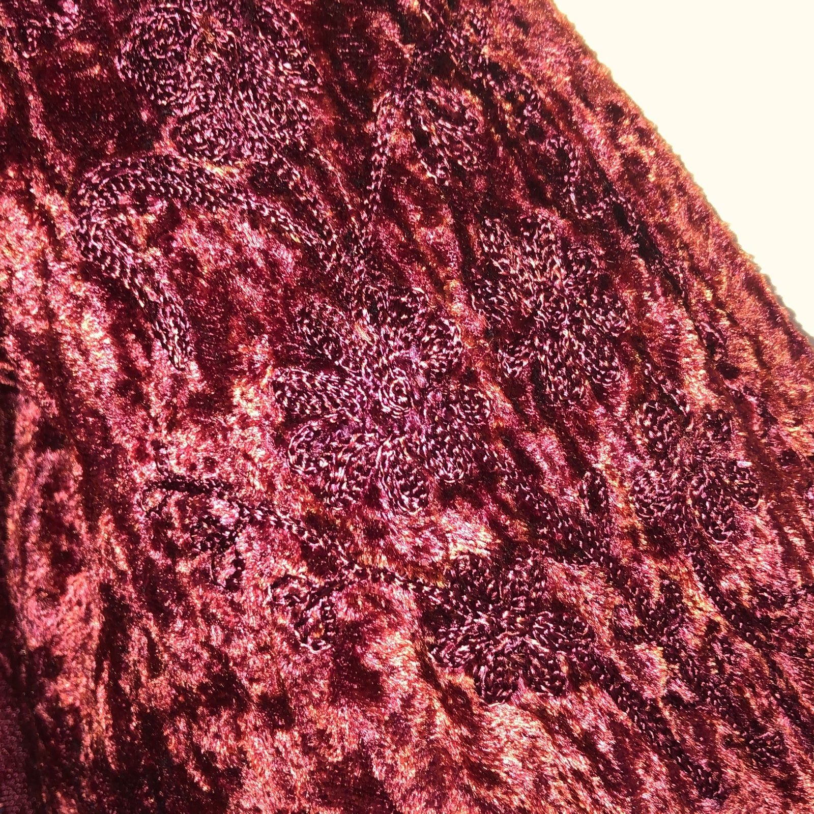 Vintage Vtg Kaush Collections Crushed Velvet wrap high low top med Size M / US 6-8 / IT 42-44 - 7 Thumbnail