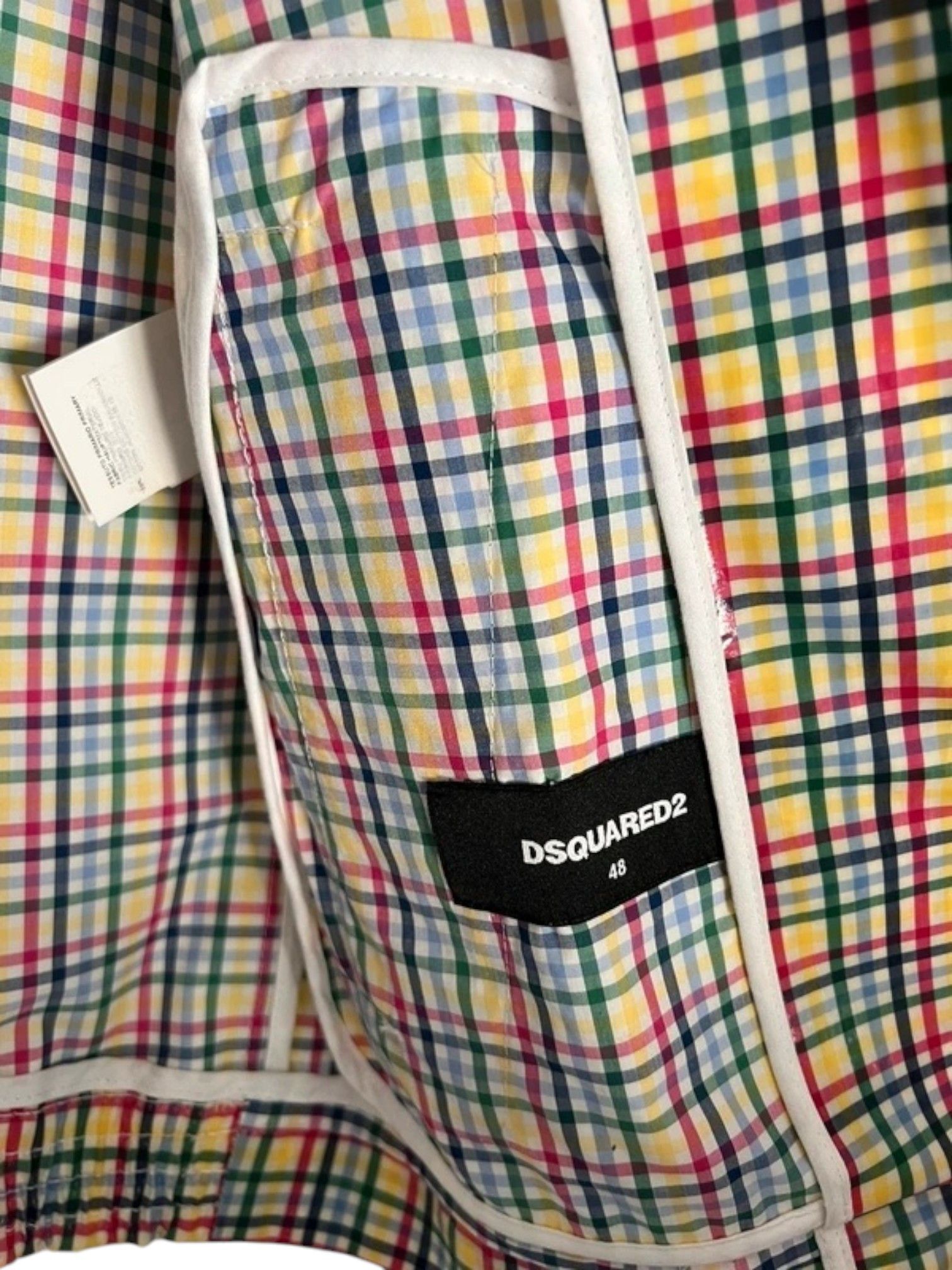 Dsquared2 Dsquared2 Multicolor Plaid Check Zip Jacket (SS2015) Size US L / EU 52-54 / 3 - 4 Thumbnail