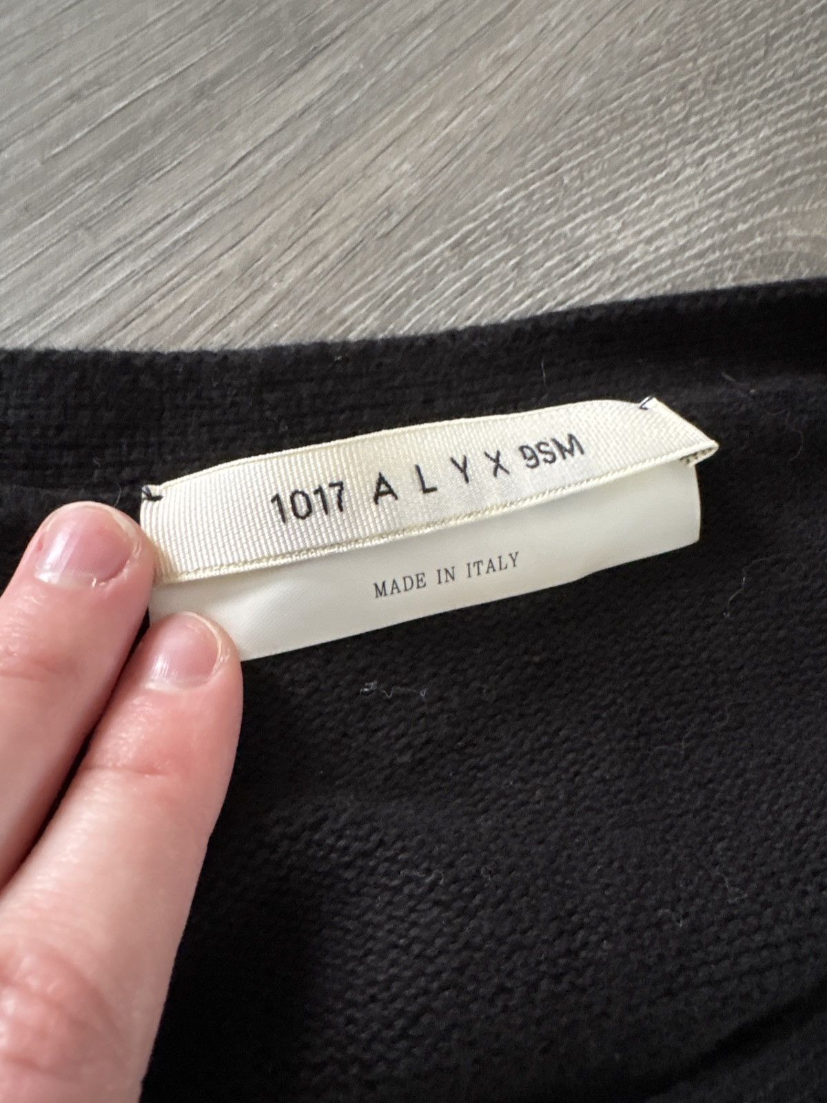 1017 ALYX 9SM black 1017 ALYX 9SM crewneck sweater Size US XL / EU 56 / 4 - 8 Thumbnail