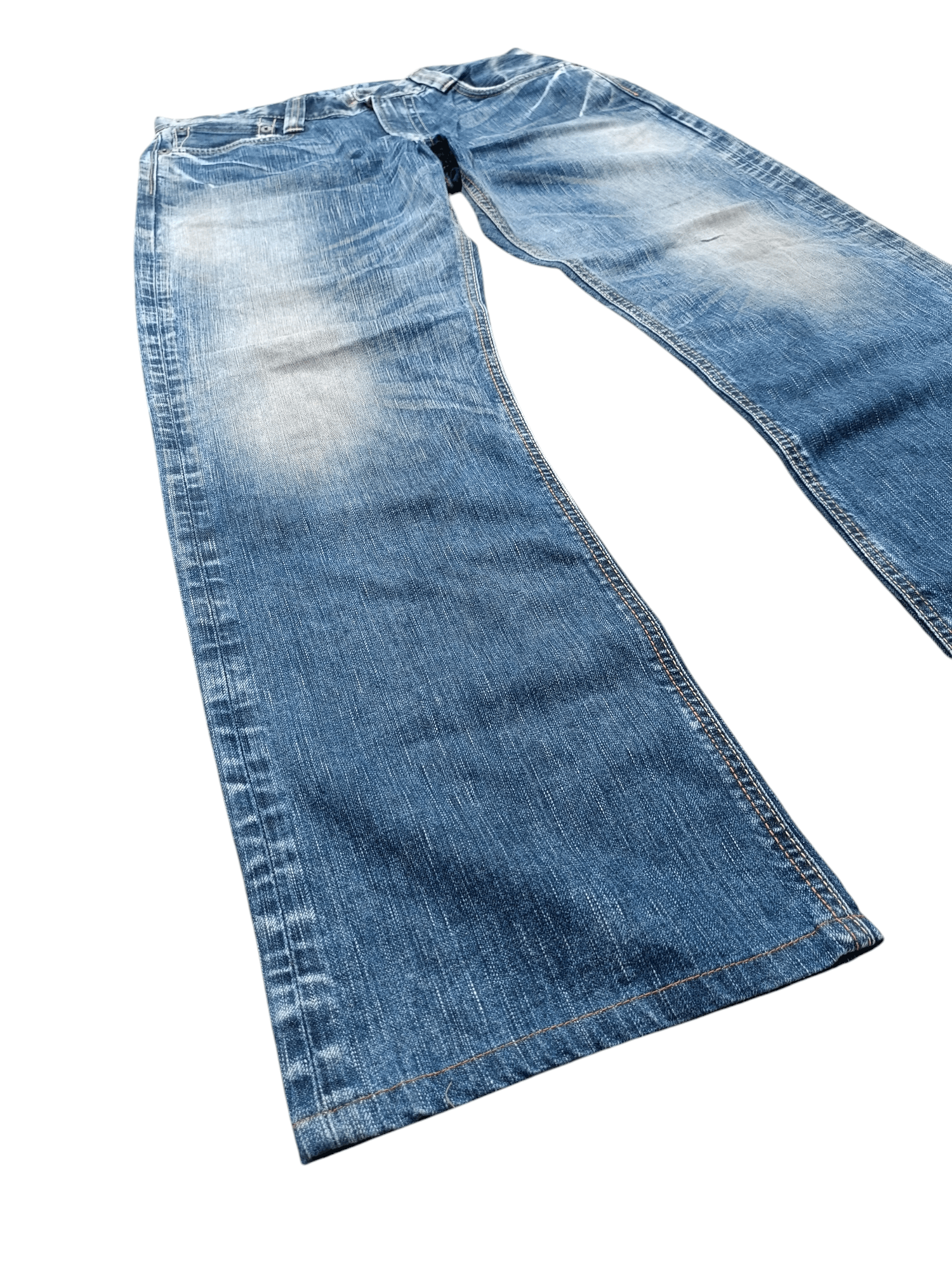 Beauty Beast Vintage Edwin 503 Loose Baggy Faded Dirty Style Denim Size US 34 / EU 50 - 2 Thumbnail