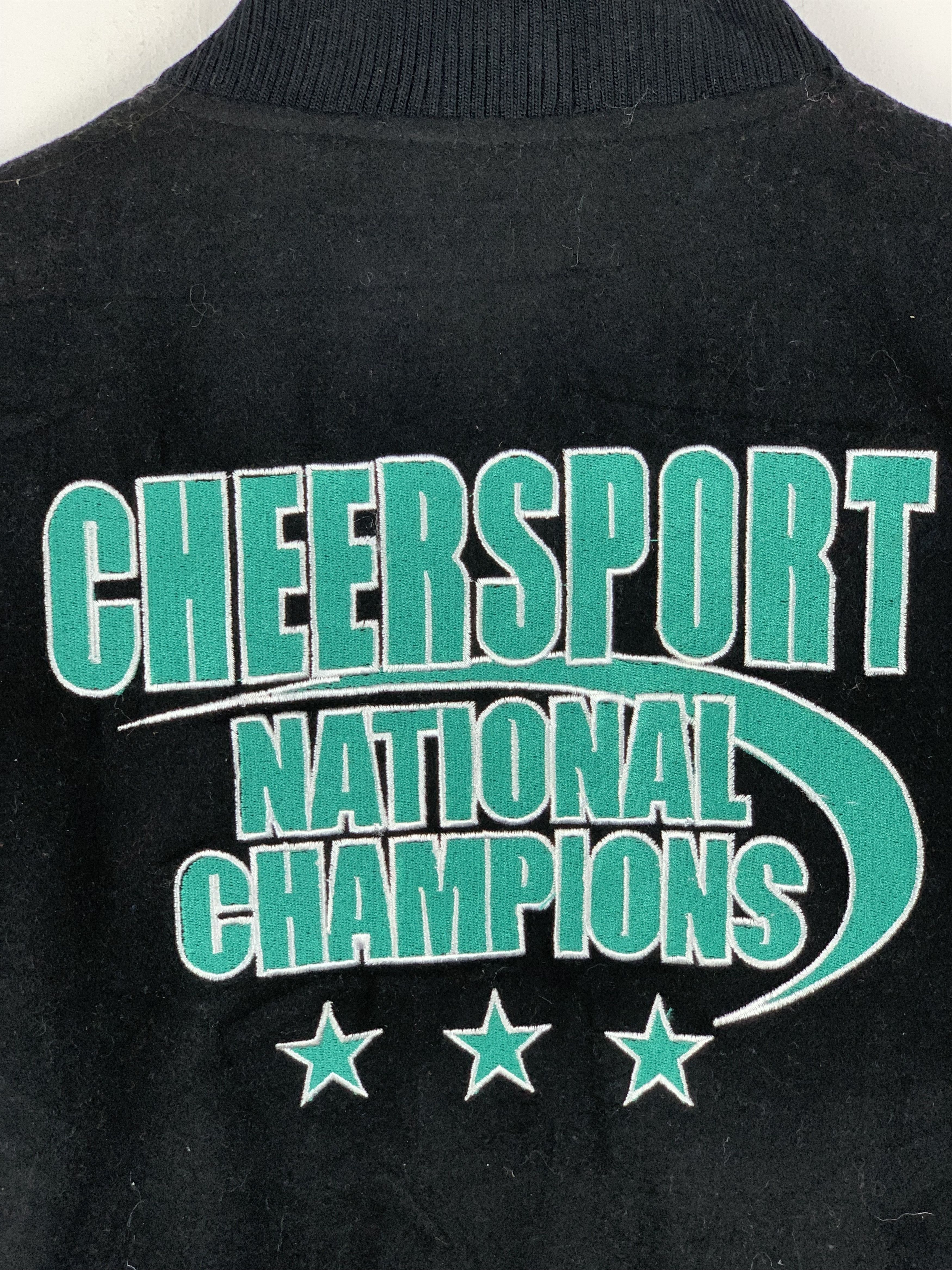 Vintage Vintage 90s Cheersport Sleeve Leather Varsity Jacket V0509 Size US M / EU 48-50 / 2 - 13 Thumbnail