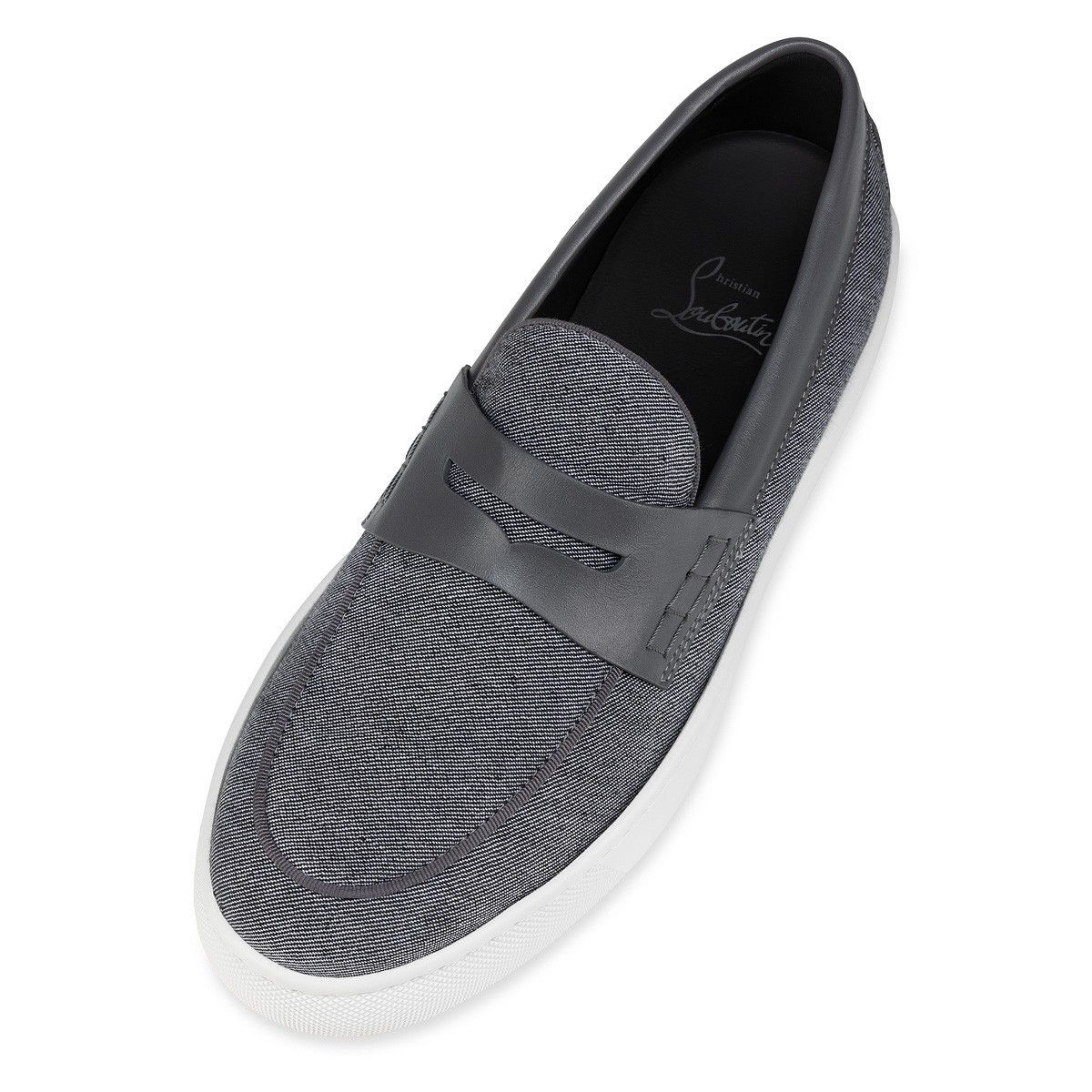 Christian Louboutin oc11z0325 Paqueboat Flat Lin Country in Smoky Size US 8.5 / EU 41-42 - 4 Thumbnail