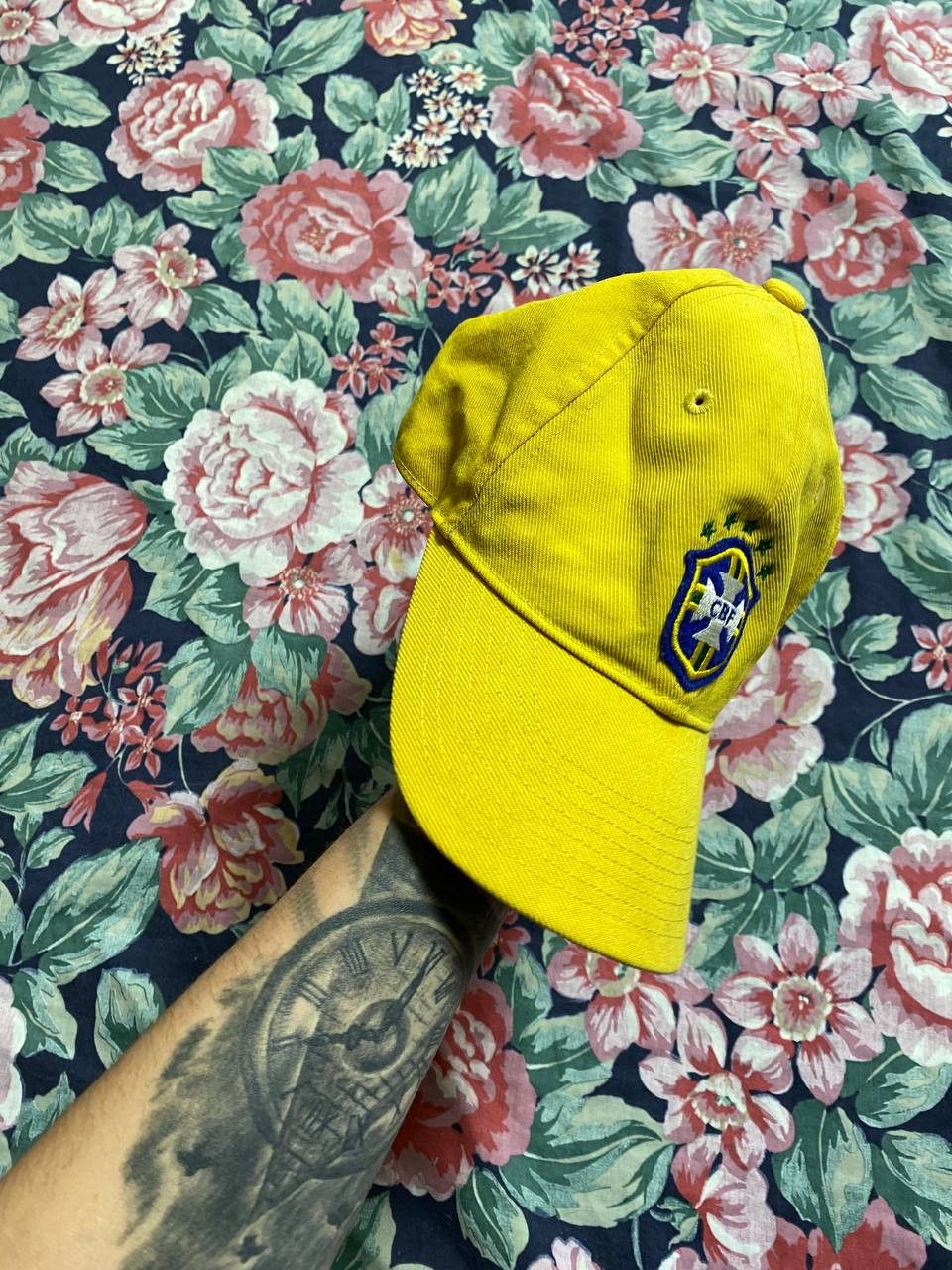 Nike Vintage Nike Cap Hat 90s Swoosh Logo Drill Size ONE SIZE - 6 Thumbnail