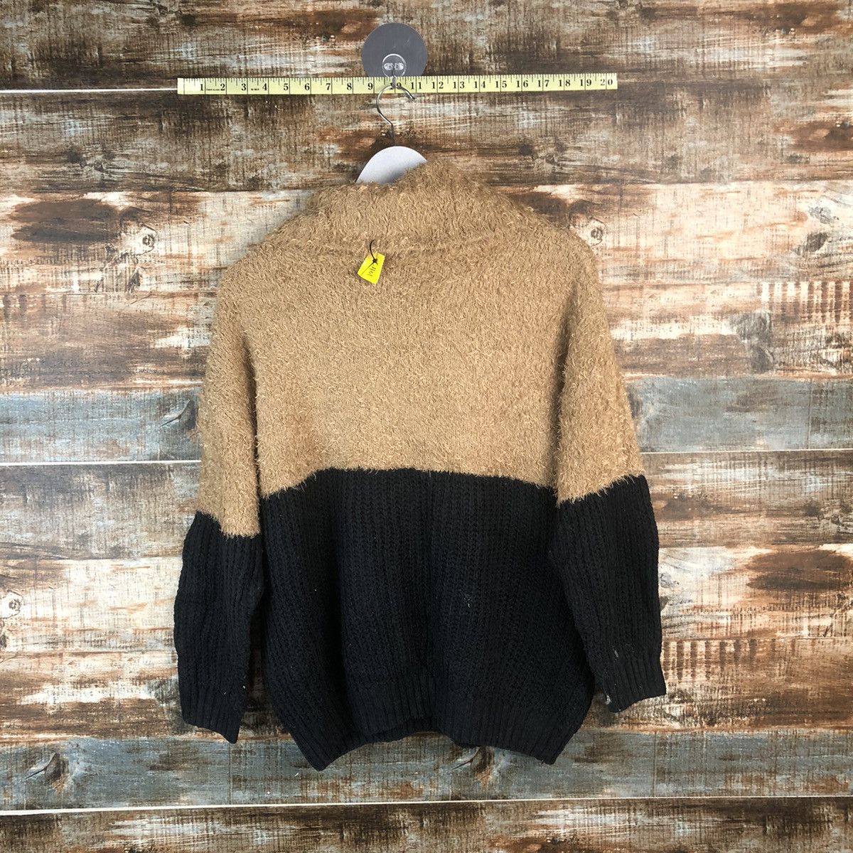 Japanese Brand DL Ingni Brown Black Mohair shaggy fur Knitwear #C401 Size M / US 6-8 / IT 42-44 - 12 Thumbnail