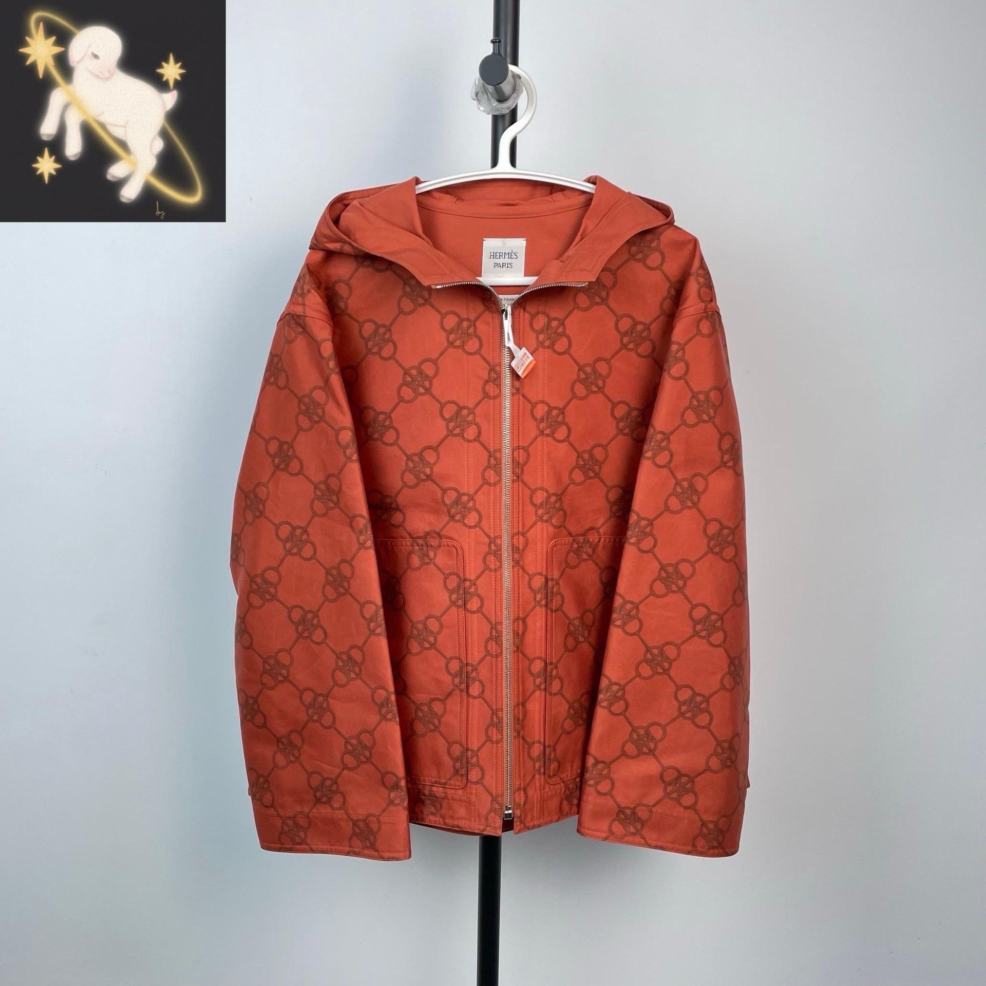 Hermes Hermes Orange Jacket S Women Size S / US 4 / IT 40 - 1 Thumbnail