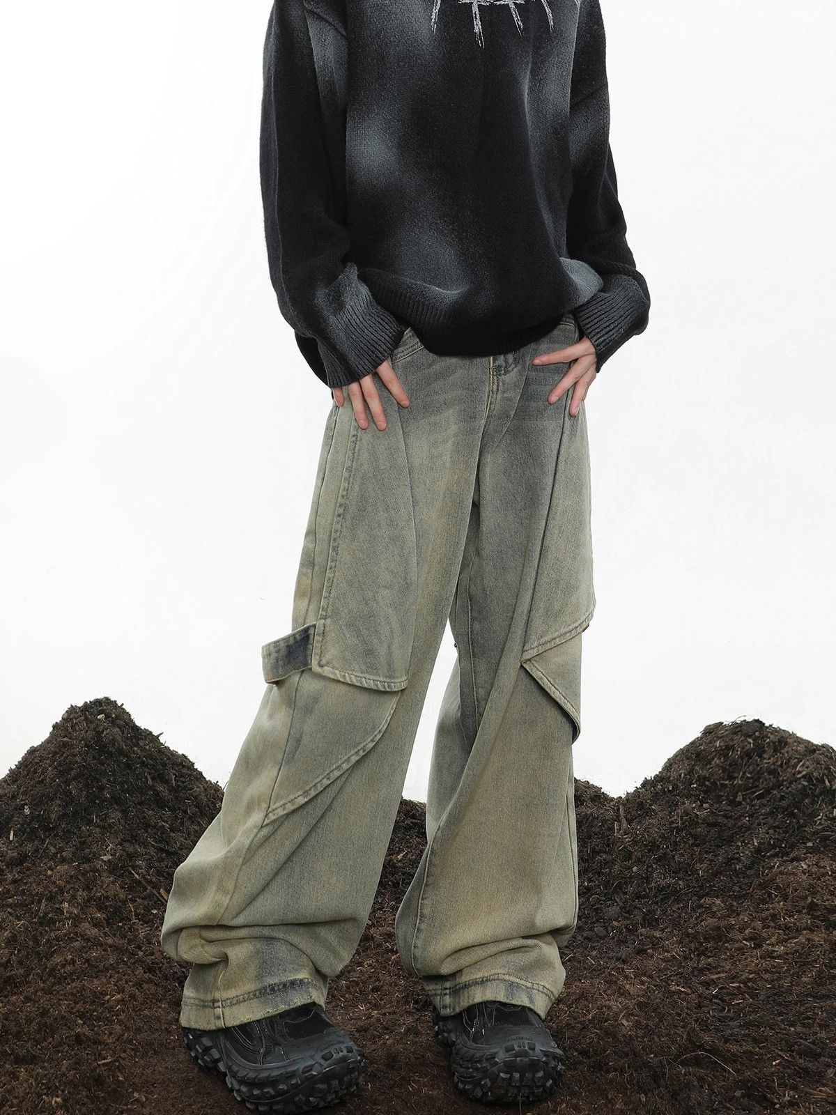 Jean × Vintage Opium Baggy Denim Jeans y2k Size US 30 / EU 46 - 3 Thumbnail