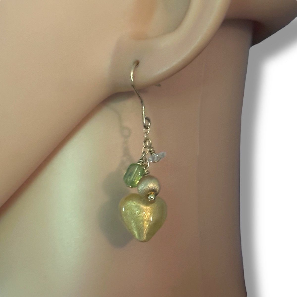 Macys Macy’s 18K plated sterling silver dangle heart earrings Size ONE SIZE - 2 Thumbnail