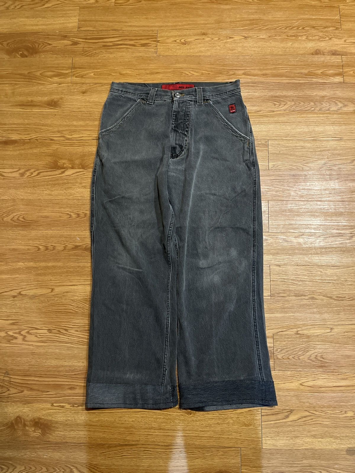 JNCO crazy baggy grey vintage jnco royal jeans EDIT, I FIXED HEMS Size US 34 / EU 50 - 2 Thumbnail