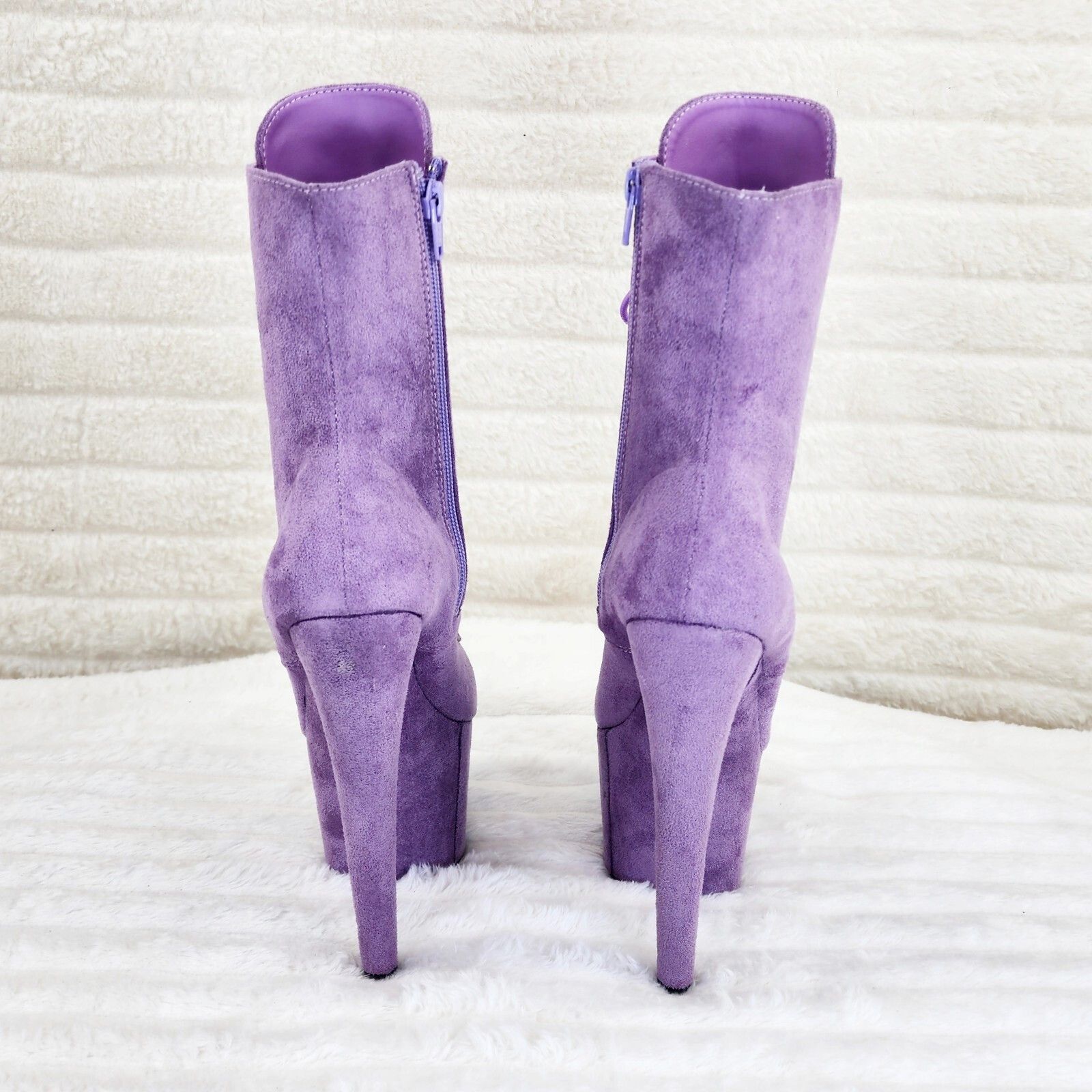 Other Adore 1020FS Lavender Lilac Purple Faux Suede 7" Heel Platf Size US 6 / IT 36 - 5 Thumbnail