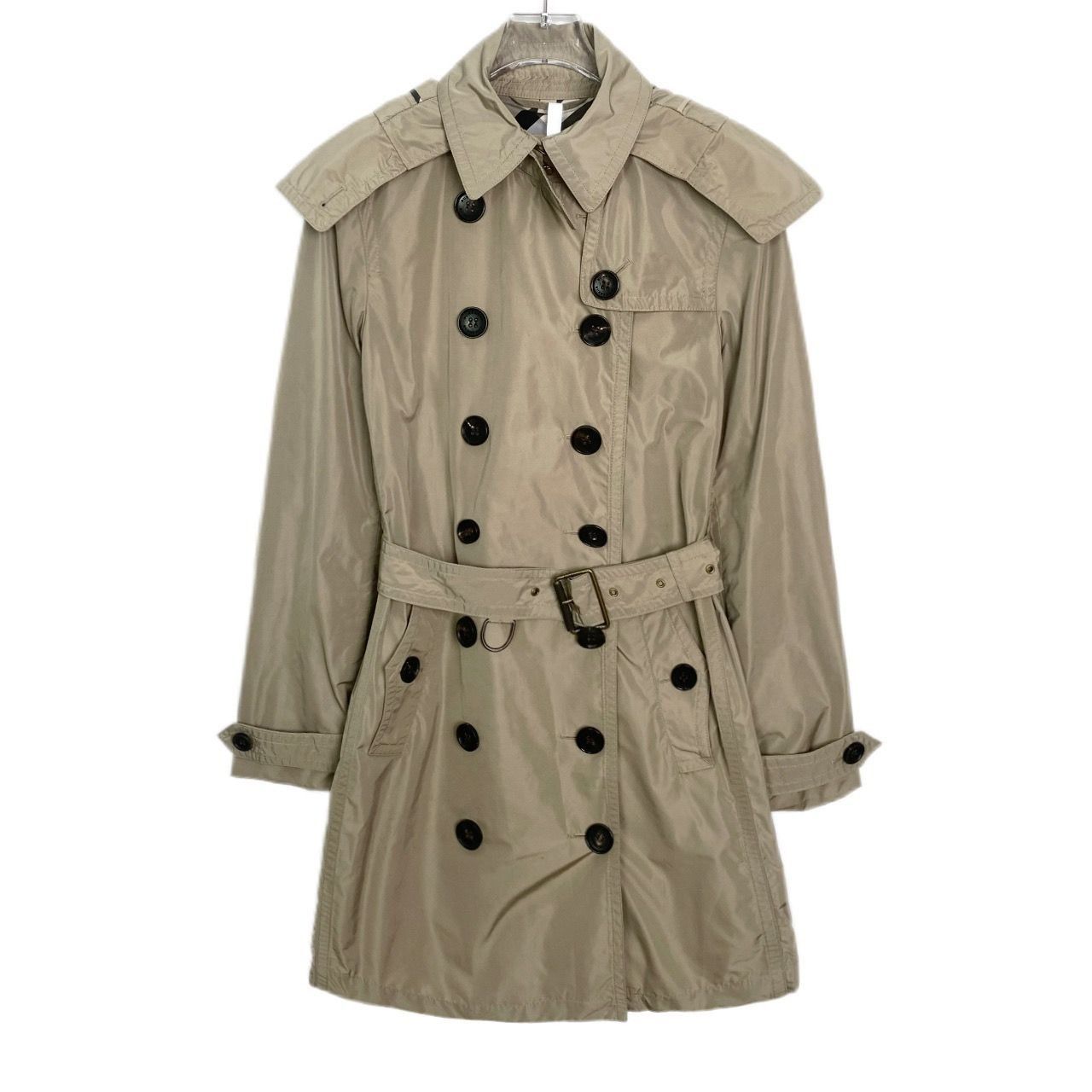 Burberry Burberry Khaki Double-Breasted Belted Trench Coat Size 38/98 Size XS / US 0-2 / IT 36-38 - 1 Thumbnail