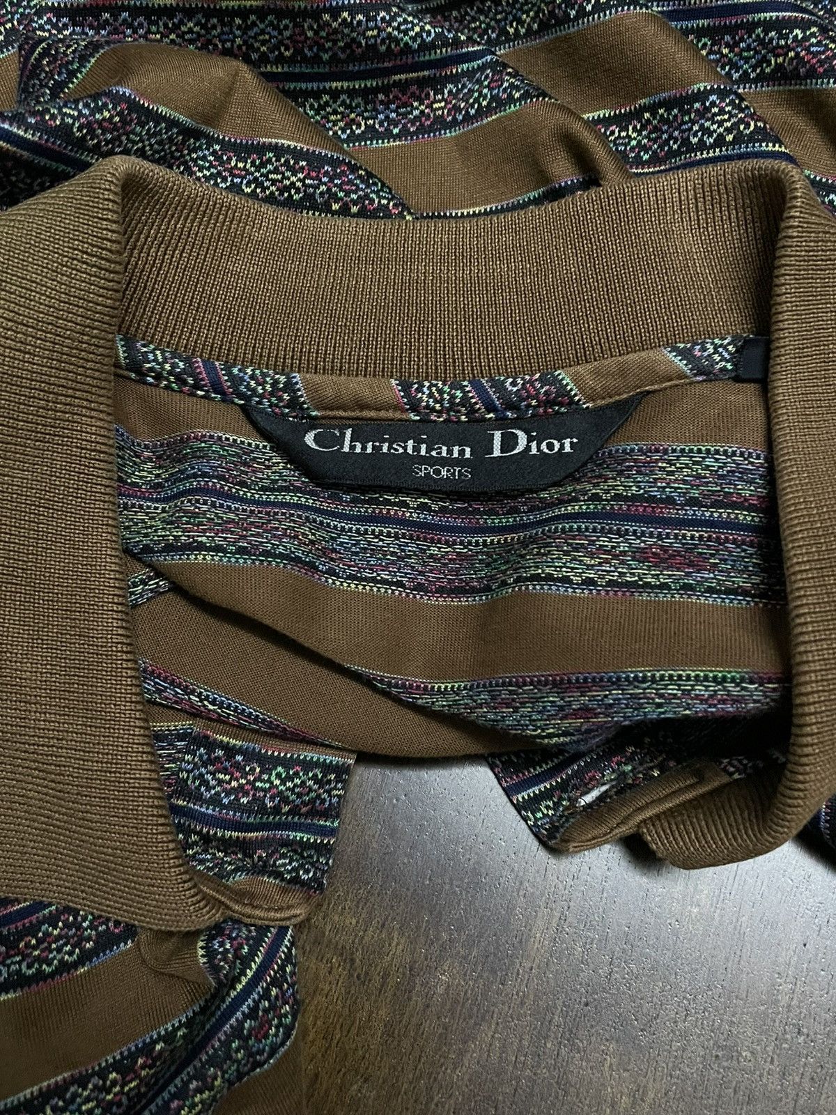 Christian Dior Monsieur Vintage Designer Christian Dior Sport Horizontal Stripe Size US L / EU 52-54 / 3 - 12 Thumbnail