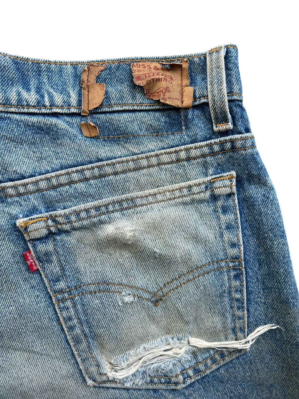Levi's Vintage 90s Levi’s 525 Distressed Denim Jeans 33x31.5 Size US 33 - 8 Thumbnail