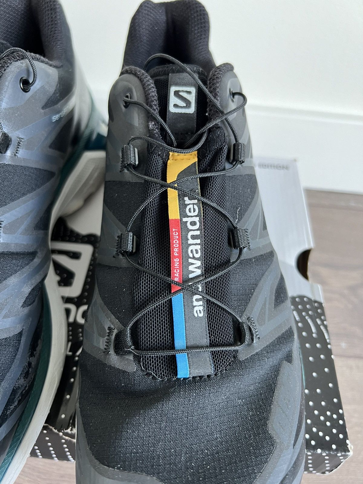 And Wander × Salomon And Wander x Salomon XT-6 Black Deep Teal 11 Size US 11 / EU 44 - 4 Thumbnail
