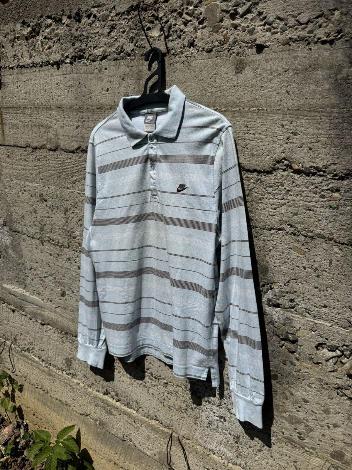 Vintage Vintage Nike Stripes Blue Rugby Long Sleeve Size US S / EU 44-46 / 1 - 2 Thumbnail