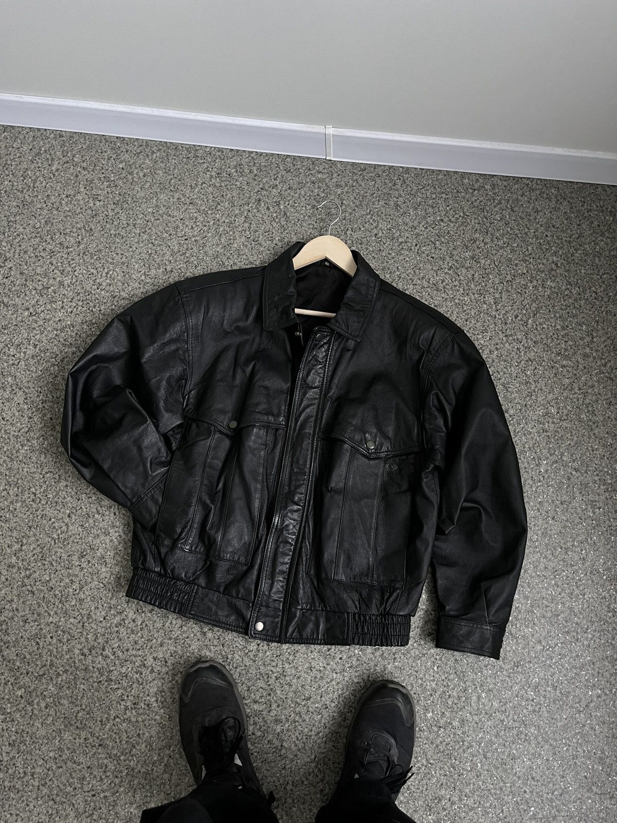 Vintage Vintage 90’s Leather Jacket Medium Size US M / EU 48-50 / 2 - 1 Thumbnail