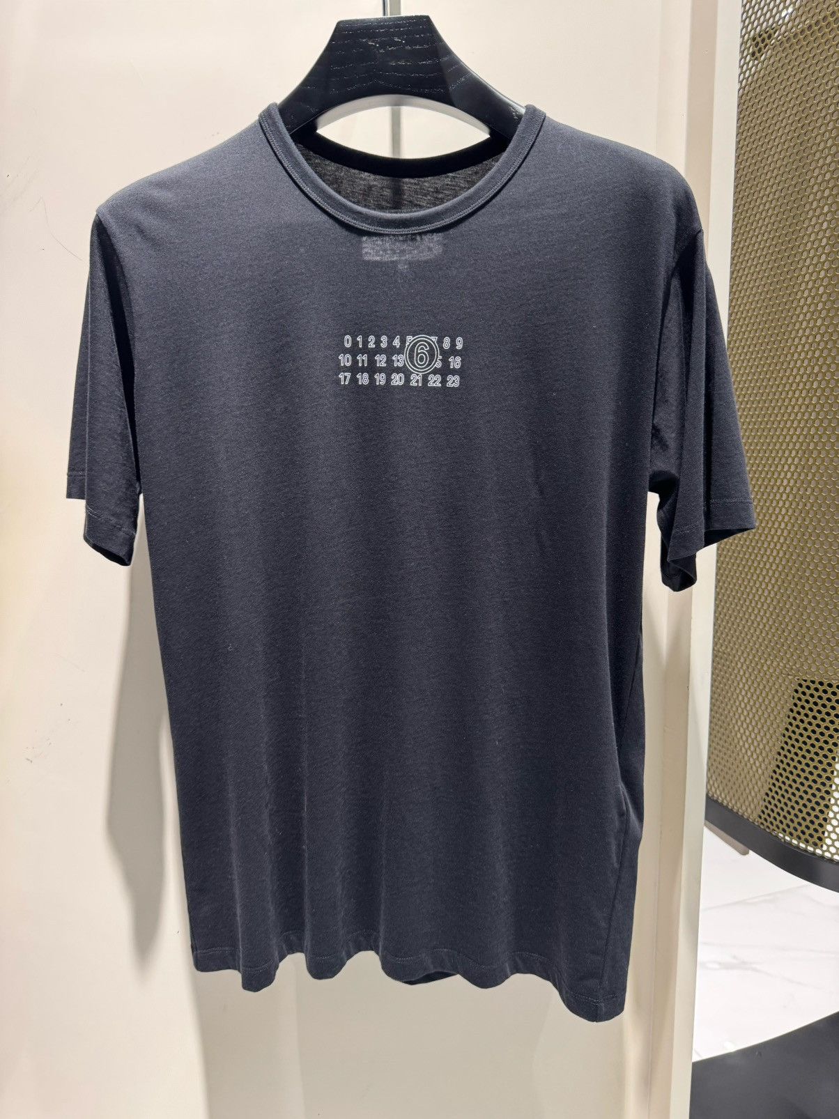 Maison Margiela NWT Number Logo Oversized Crew Neck T-Shirt - Black, S Size US S / EU 44-46 / 1 - 1 Thumbnail