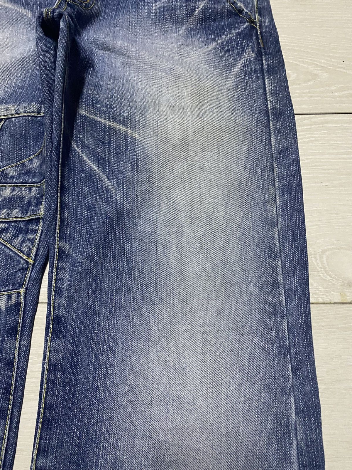 Authentic Pigment Vintage Authentic Urban Craft 12Ons Denim Cross Emroidered Size US 33 - 8 Thumbnail