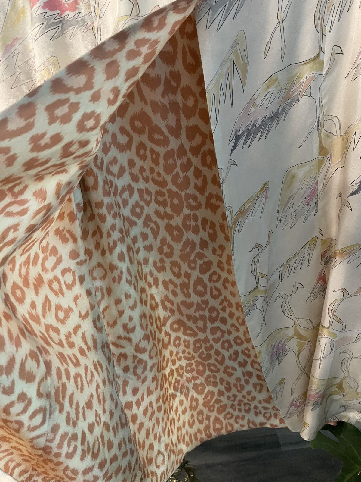 Other La Prestic Quiston Cream Printed Jacket Crane Leopard 100% Size XS / US 0-2 / IT 36-38 - 2 Thumbnail