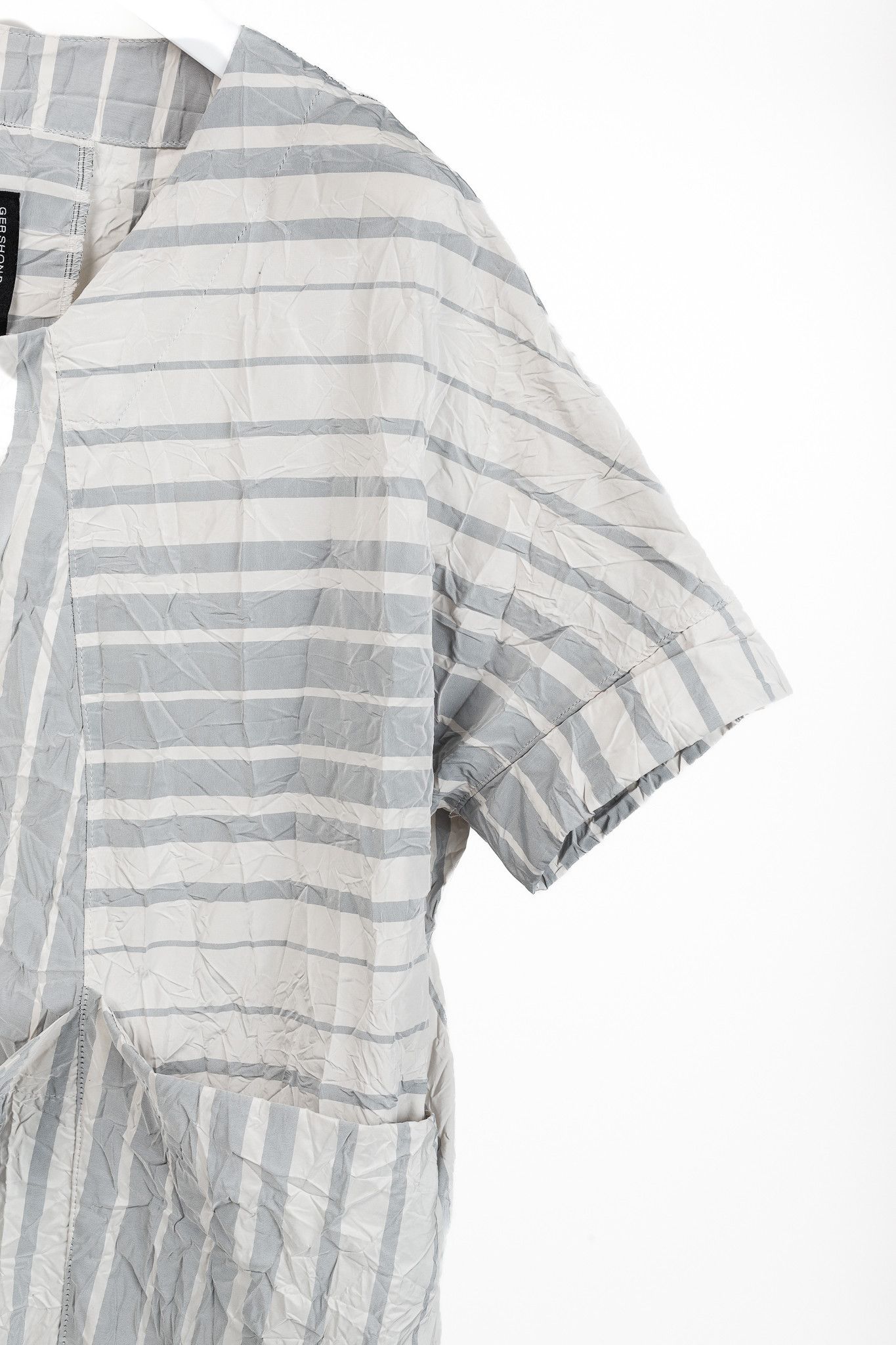 Other Gershon Bram Striped Crinkled Asymmetrical Tunic Size M / US 6-8 / IT 42-44 - 4 Thumbnail