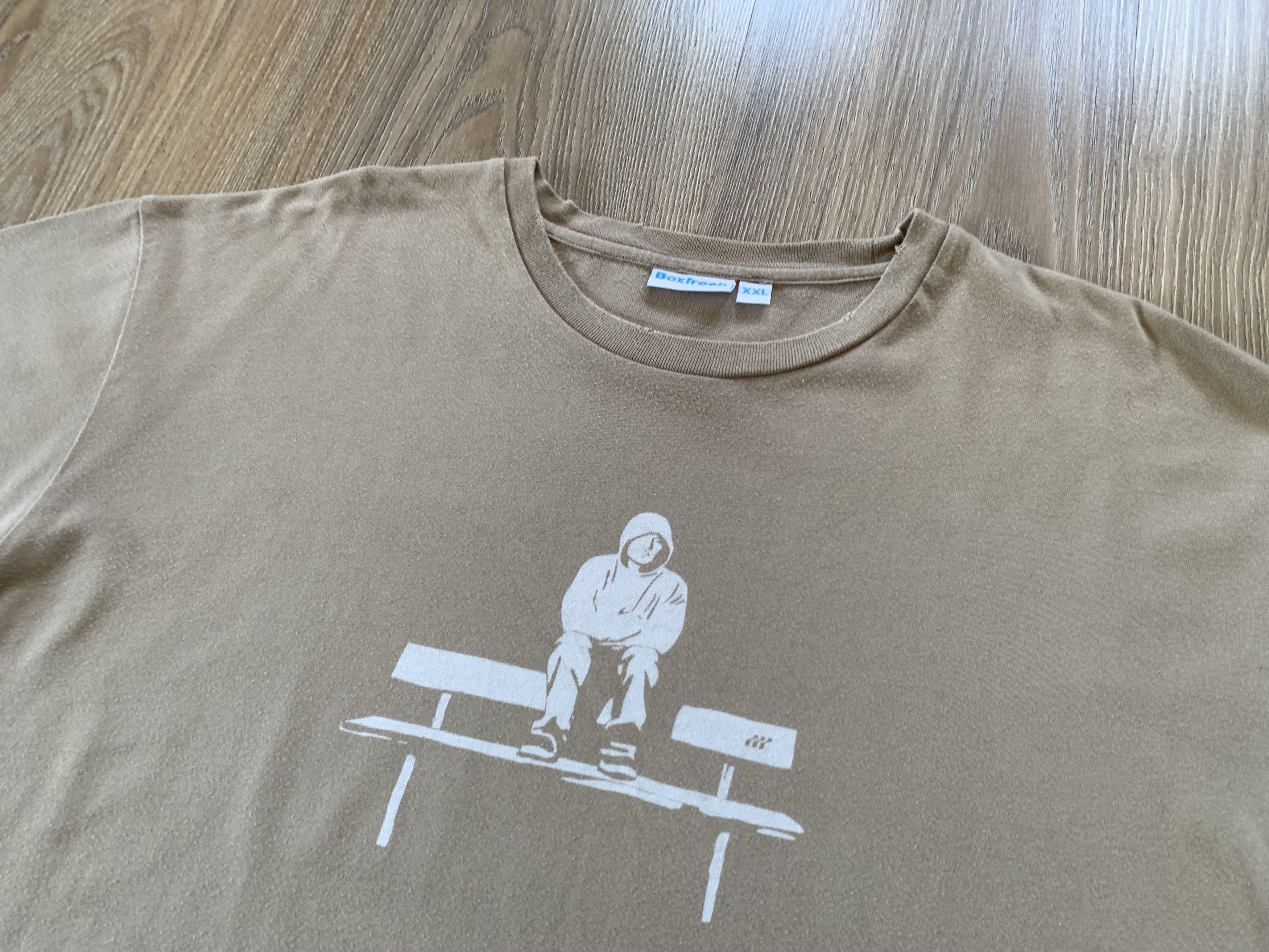 Band Tees Eminem Big Print Beige T-Shirt Size US XXL / EU 58 / 5 - 4 Thumbnail