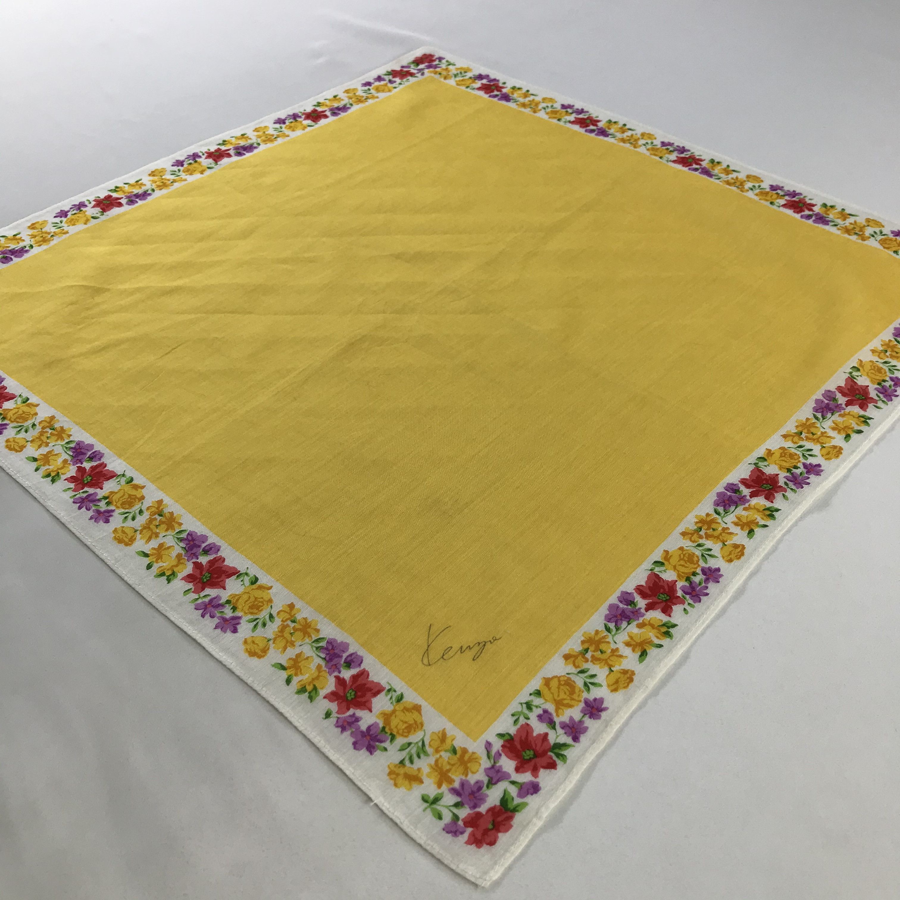 Kenzo × Vintage Kenzo Bandana / Handkerchief / Neckerchief - S1093 Size ONE SIZE - 2 Thumbnail