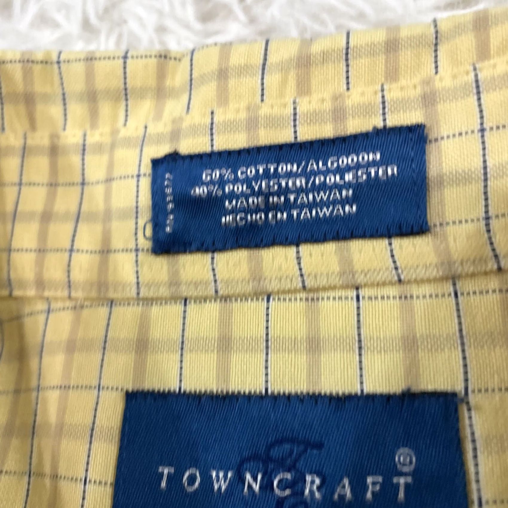 Etro TOWNCRAFT Shirt Men XL Yellow Brown Plaid Retro Oxford Grandpa VTG 90s Button Size US XL / EU 56 / 4 - 6 Thumbnail