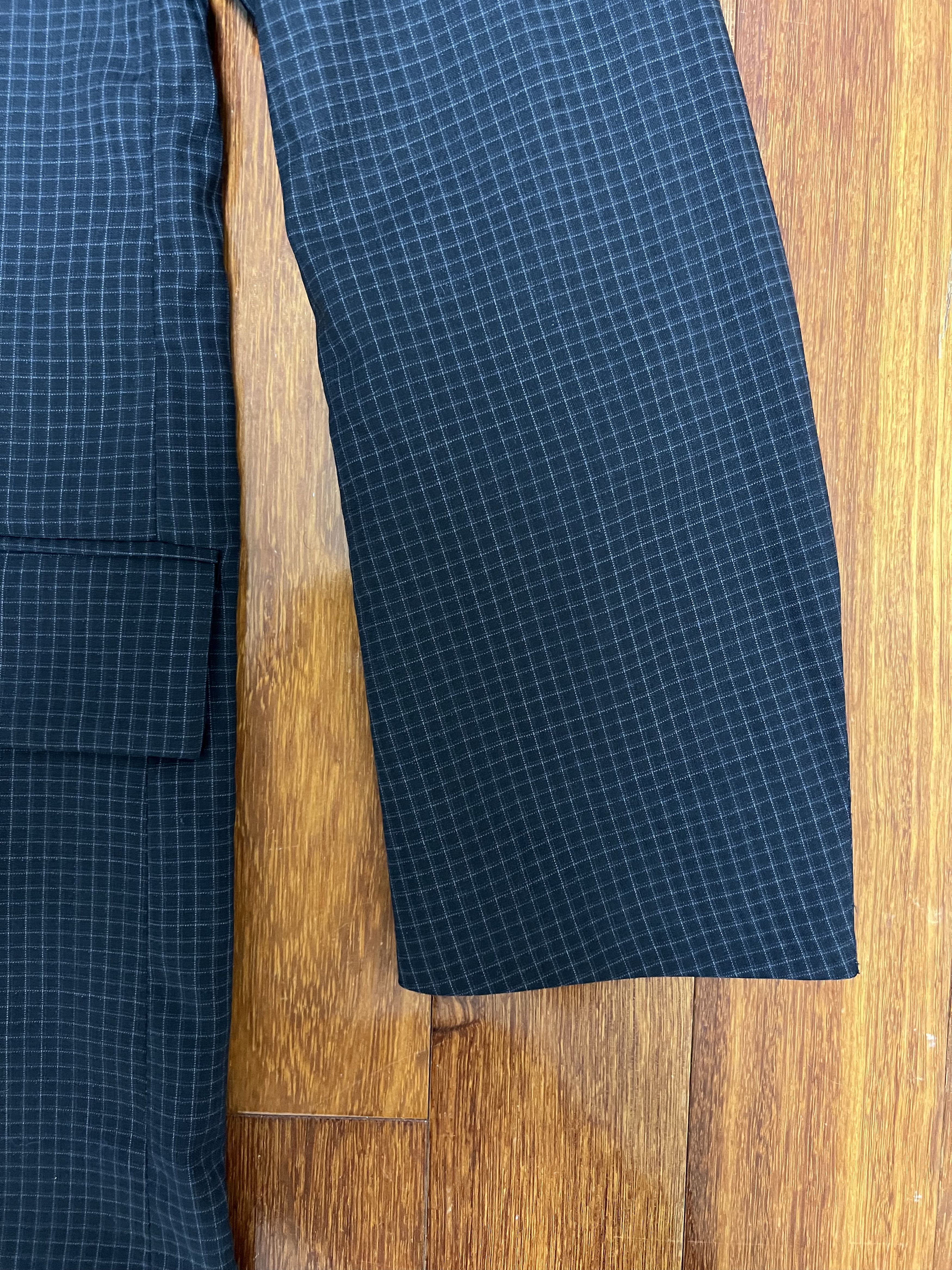 Tres Bien 💚 Très Bien Peak Lapel Coat Virgin Wool Black Check NEW Size US S / EU 44-46 / 1 - 14 Thumbnail