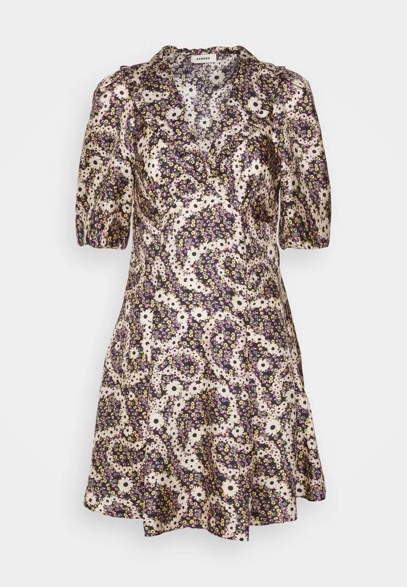 Sandro Sandro floral print silk dress, 36 FR / S Size S / US 4 / IT 40 - 1 Thumbnail