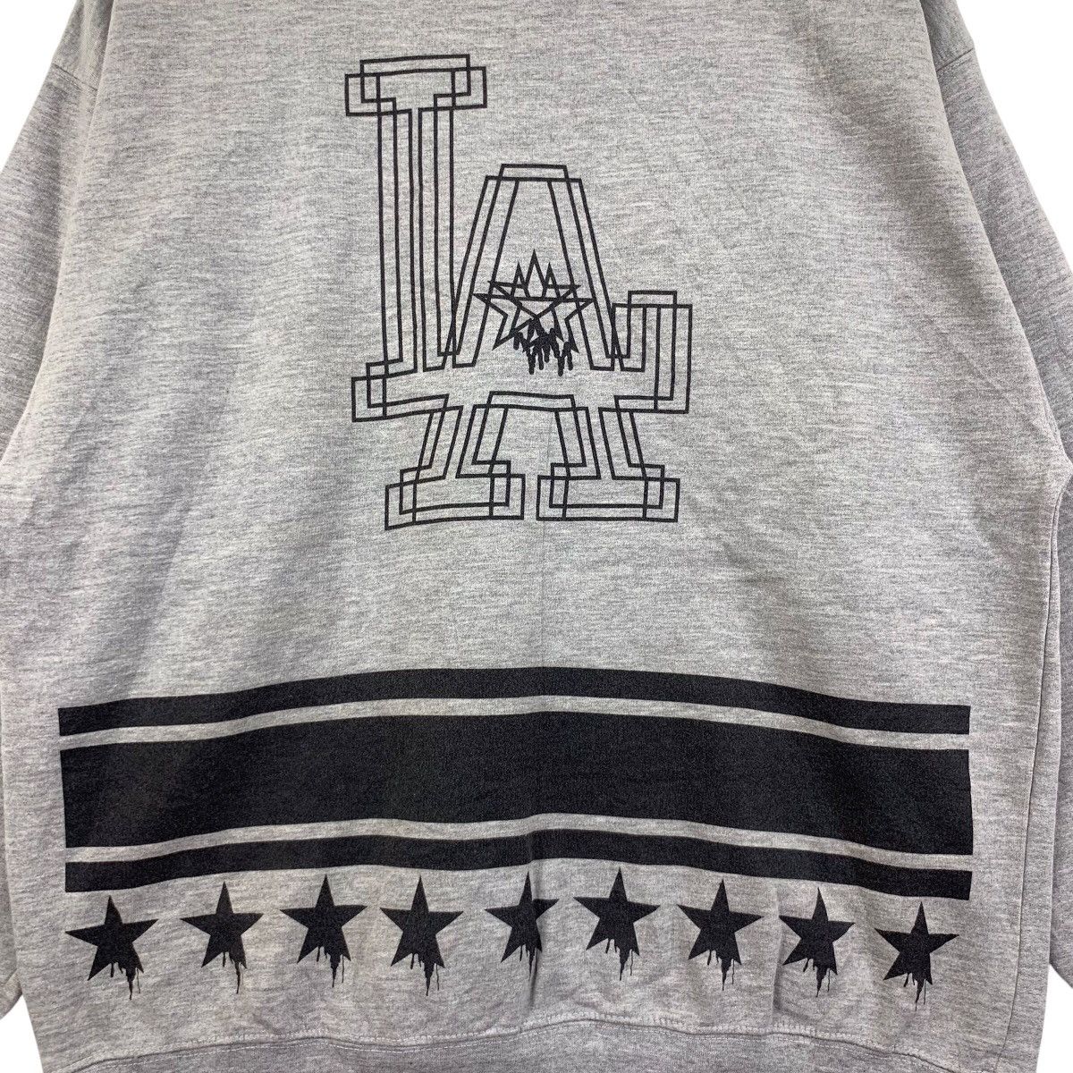 Vintage Vintage 90s LA DODGERS USA Logo Print Grey Sweatshirt Size US L / EU 52-54 / 3 - 3 Thumbnail