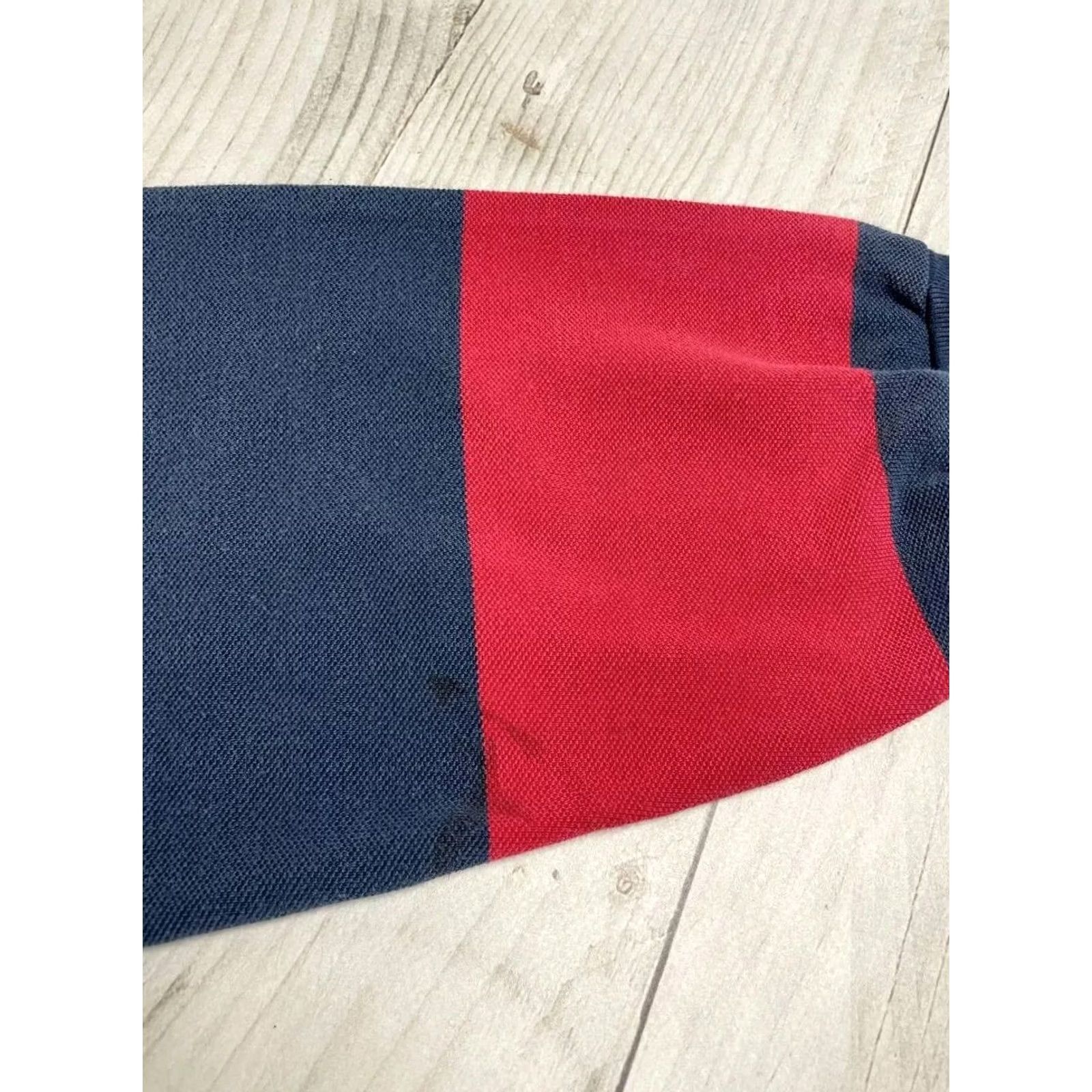 Polo Ralph Lauren VINTAGE Polo Ralph Lauren Long Sleeve Shirt Rugby Striped Men Size L Red (90s) Mens Size US L / EU 52-54 / 3 - 6 Thumbnail